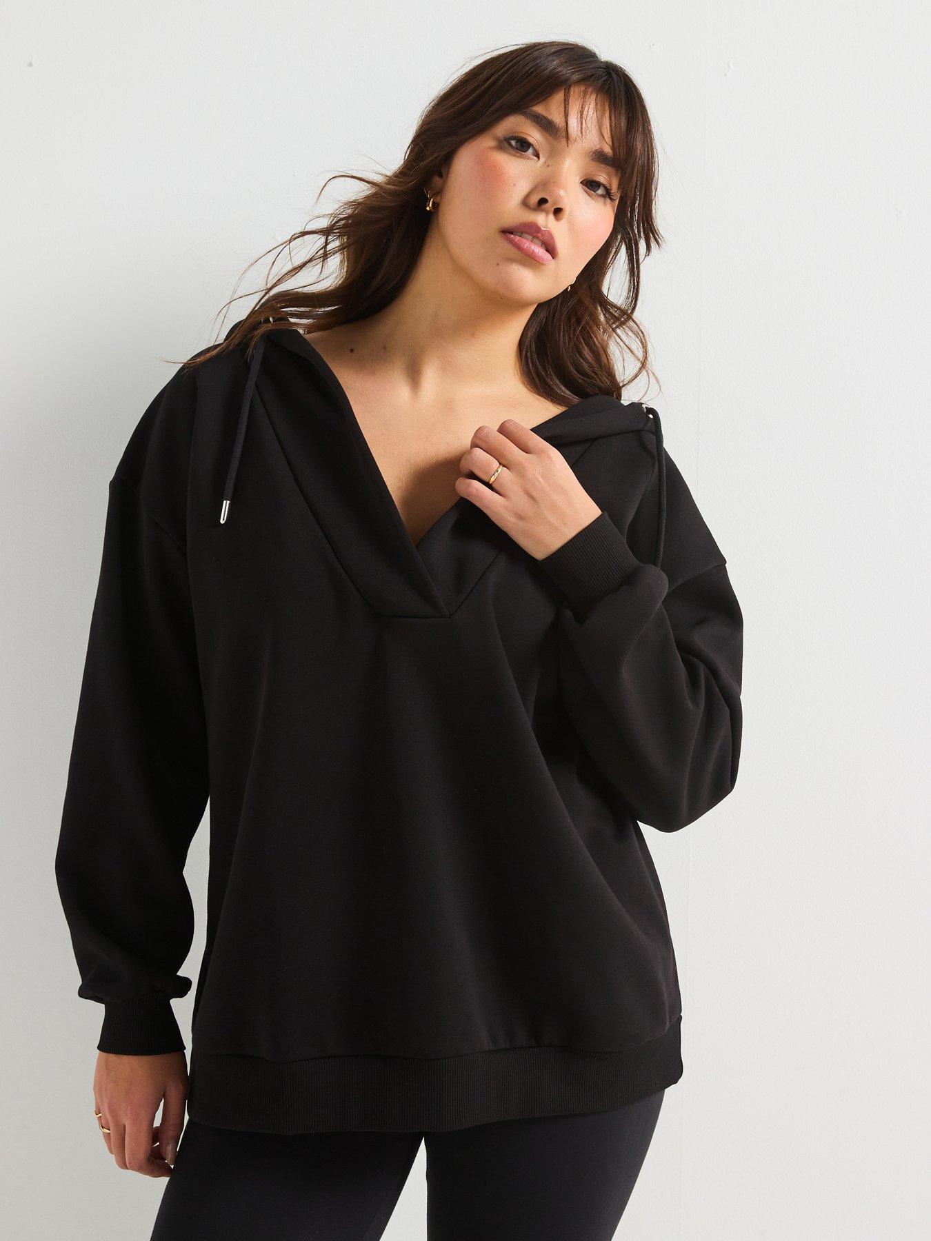 v-by-very-curve-v-neck-hoodie-black