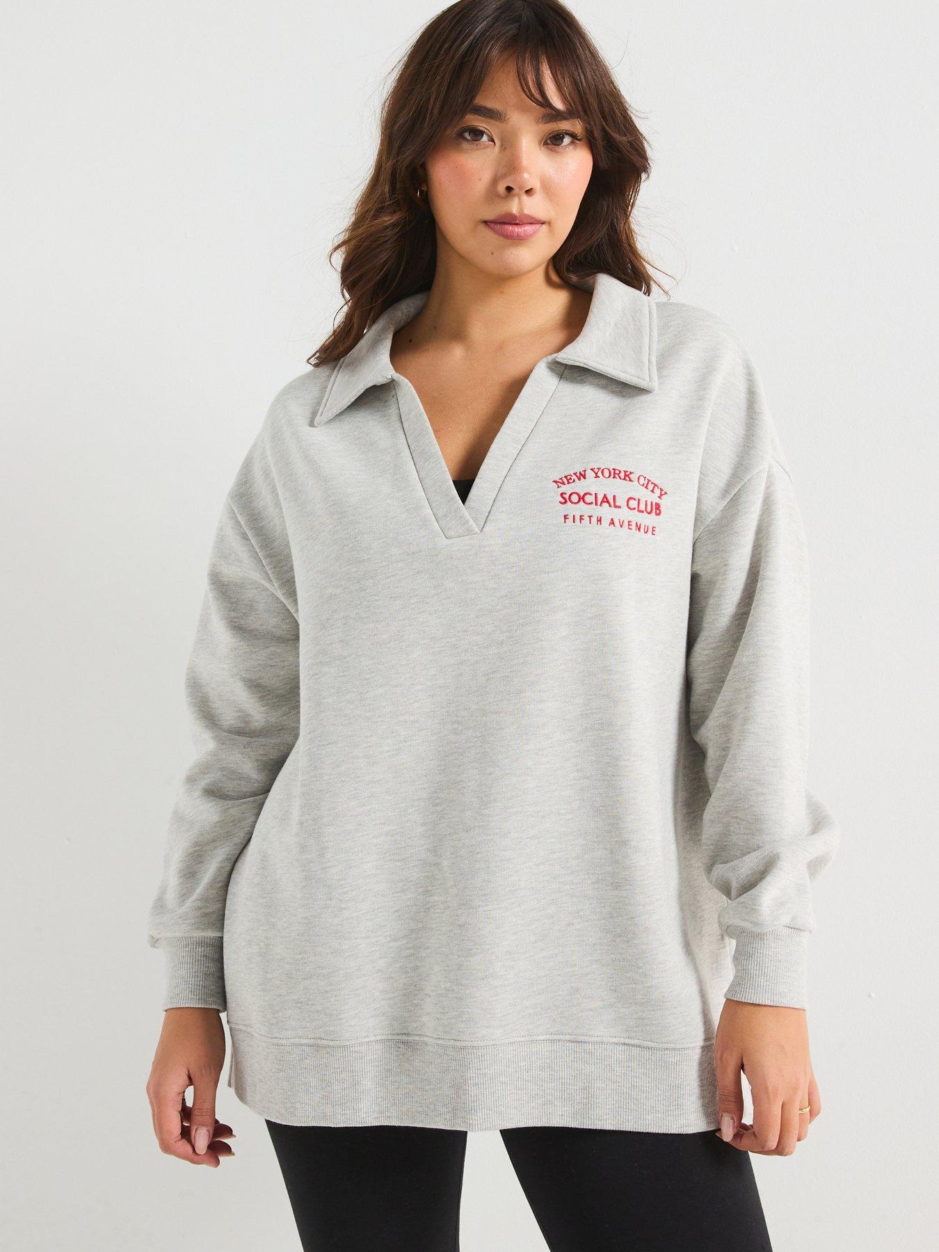 v-by-very-curve-v-neck-slogan-sweat-grey