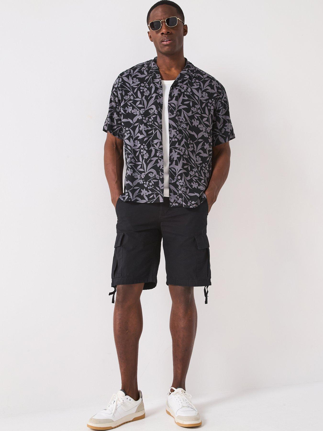 Image 3 of 6 of Jack & Jones Jeff Floral Resort Short Sleeve Shirt - Castlerock