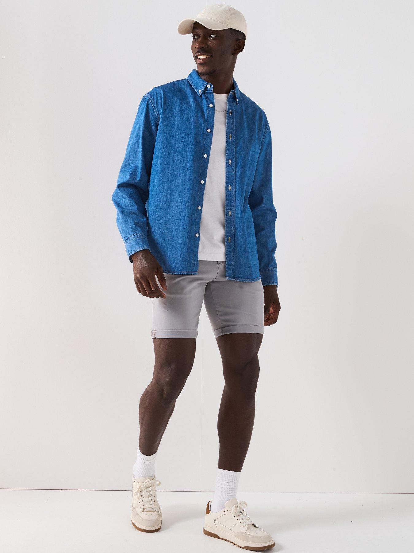 Image 3 of 6 of Jack & Jones Bowie Chino Shorts - Ultimate Grey