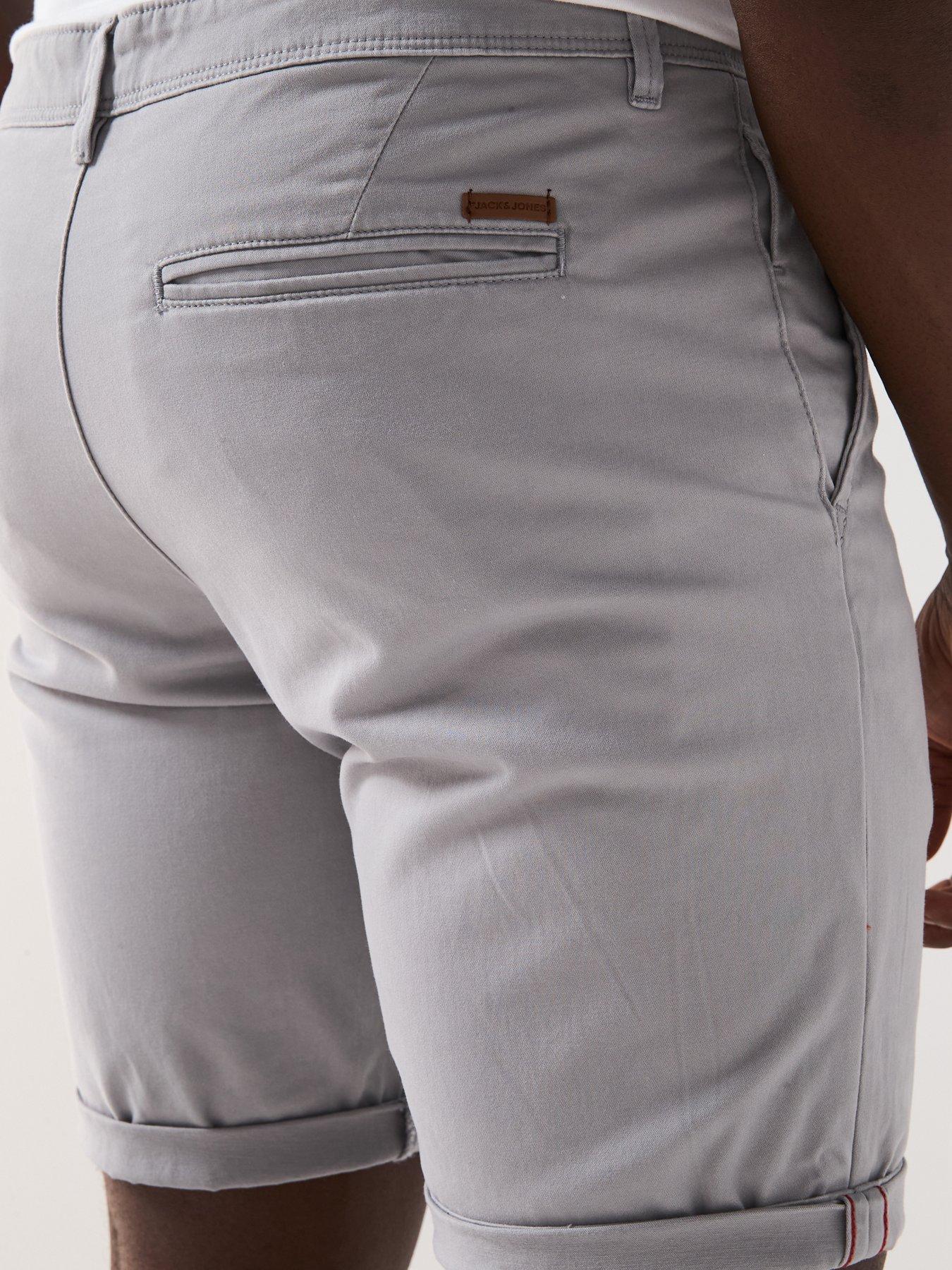 Image 4 of 6 of Jack & Jones Bowie Chino Shorts - Ultimate Grey