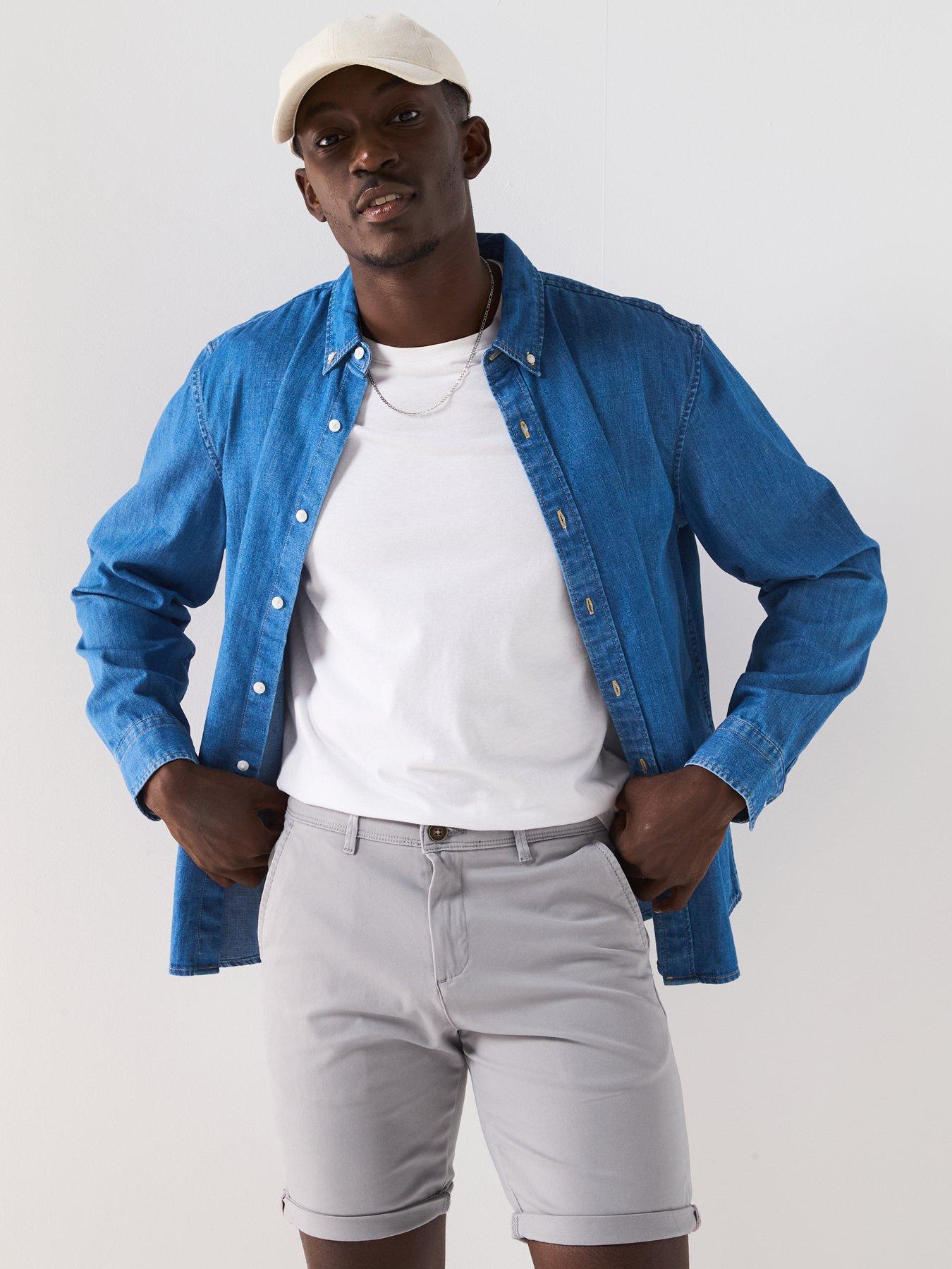 Image 5 of 6 of Jack & Jones Bowie Chino Shorts - Ultimate Grey