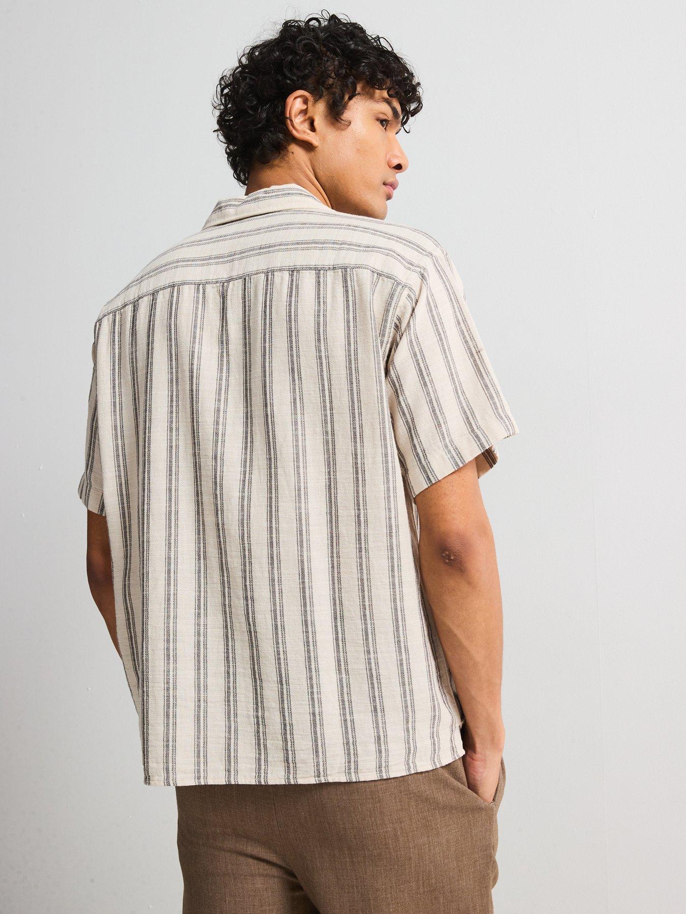  image of jack-jones-enzo-stripe-resort-shirt-moonbeam