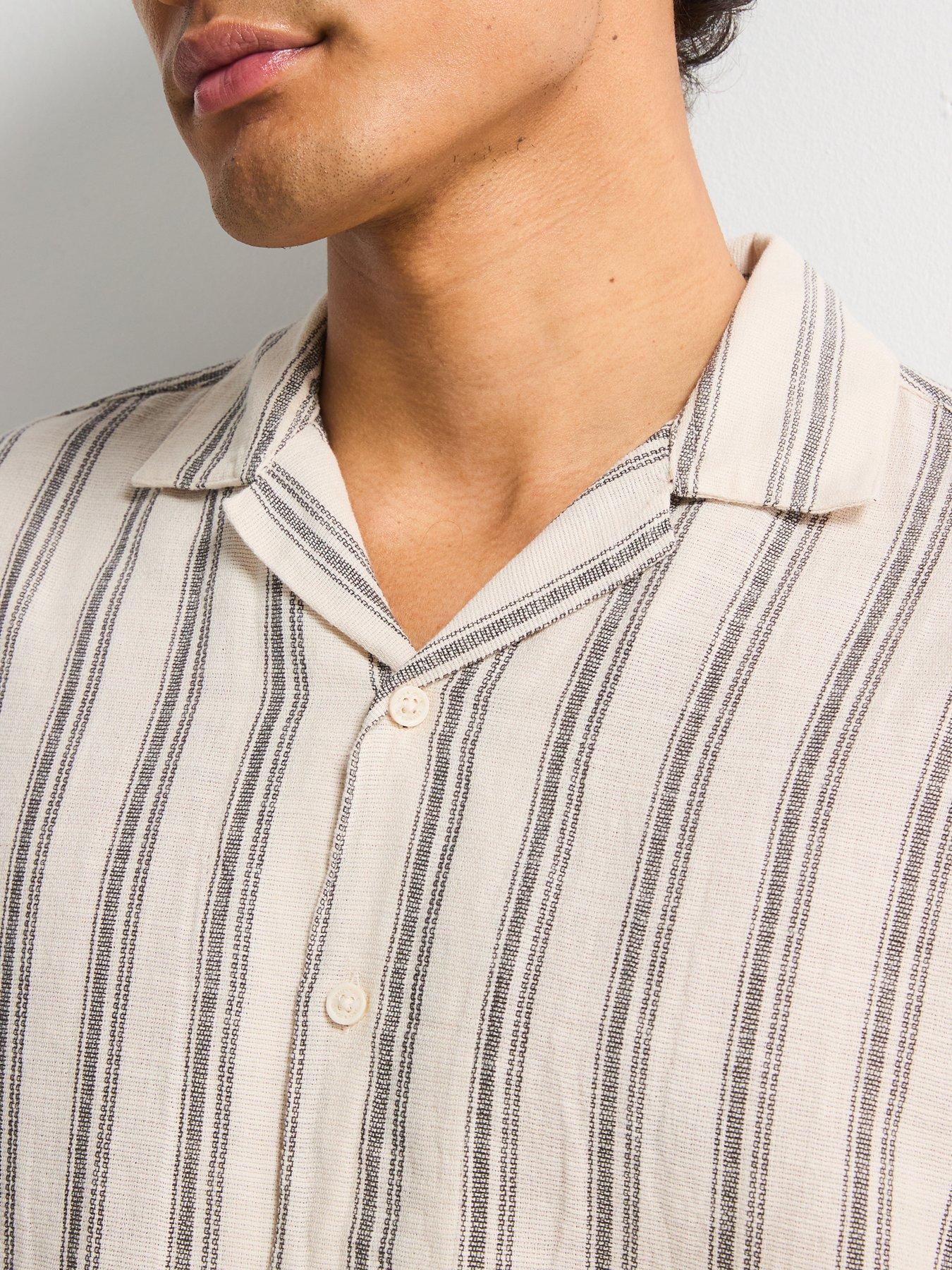  image of jack-jones-enzo-stripe-resort-shirt-moonbeam