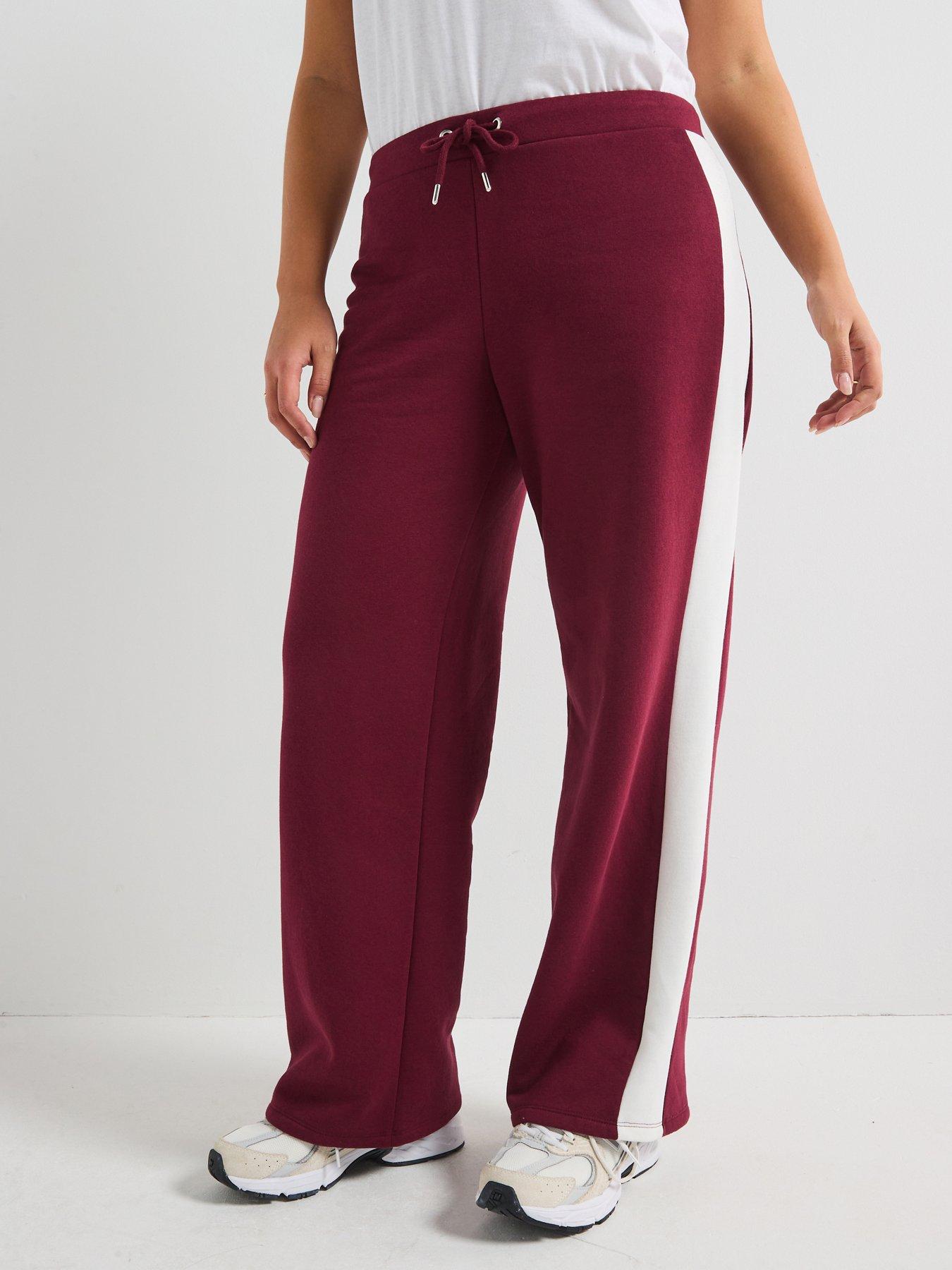 v-by-very-curve-side-stripe-wide-leg-trouser-red