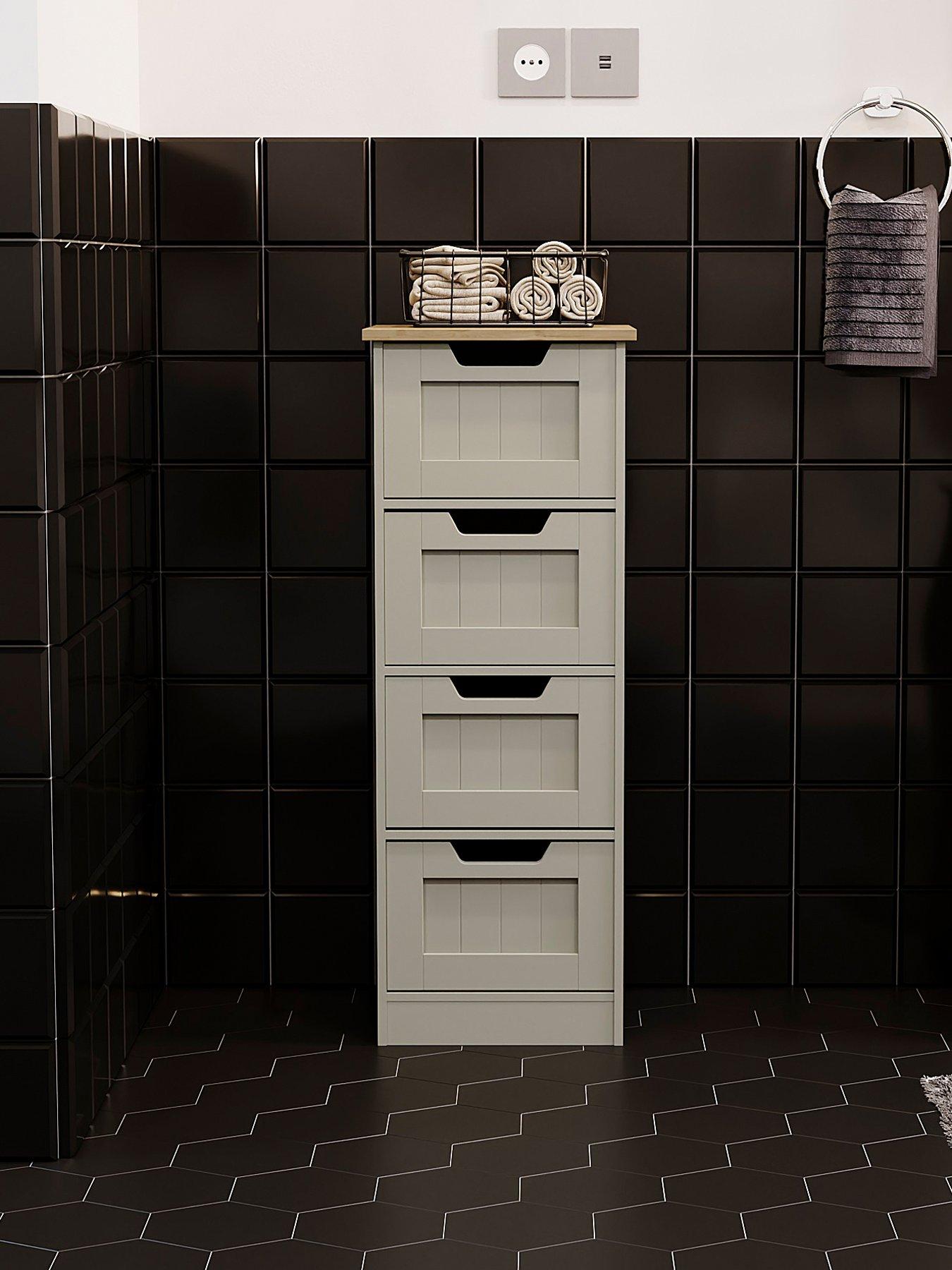 Image 1 of 7 of Bath Vida Priano 4 Drawer Freestanding Unit