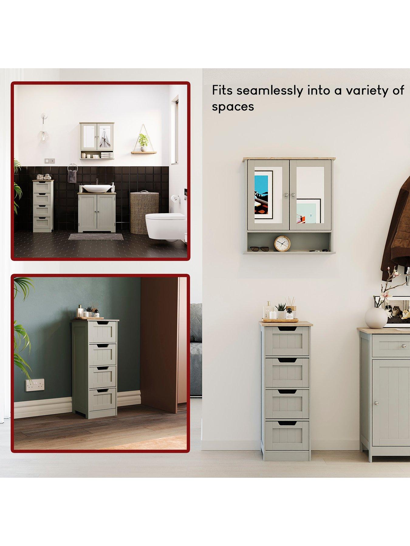 Image 4 of 7 of Bath Vida Priano 4 Drawer Freestanding Unit