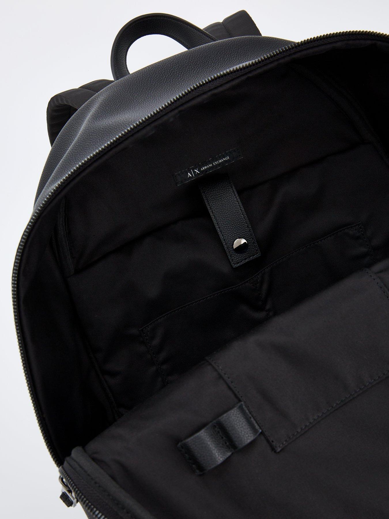  image of armani-exchange-dino-backpack-black