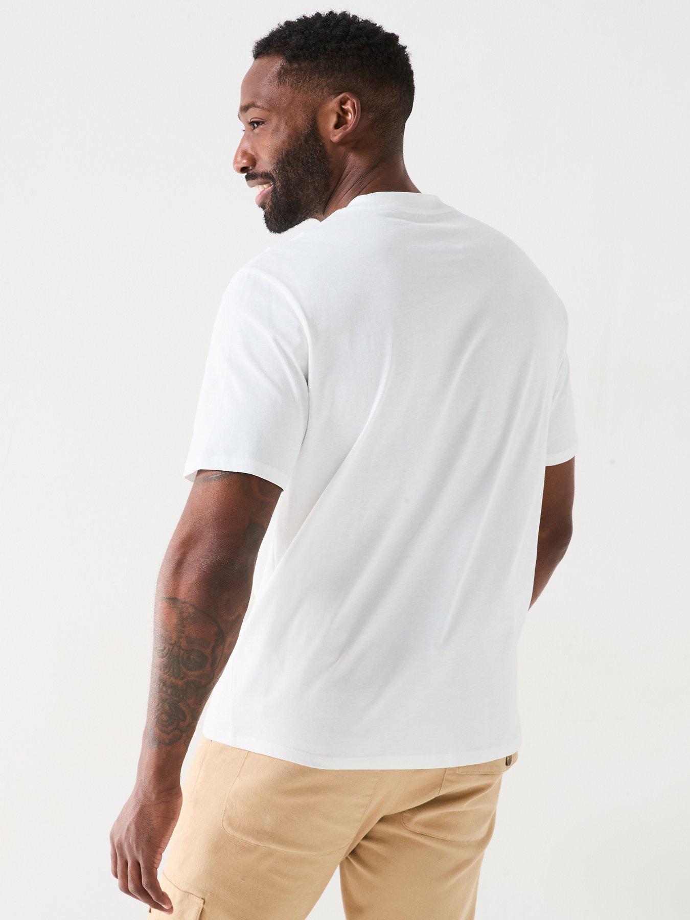 stillFront image of armani-exchange-embroidered-palm-logo-t-shirt-off-white