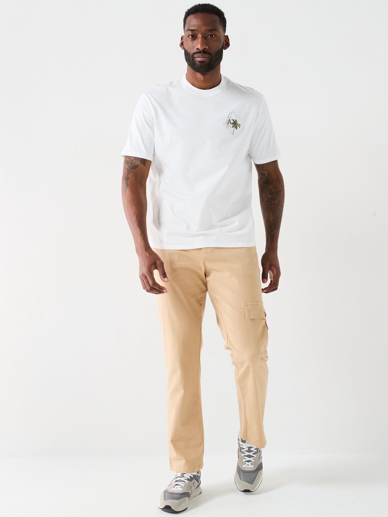  image of armani-exchange-embroidered-palm-logo-t-shirt-off-white
