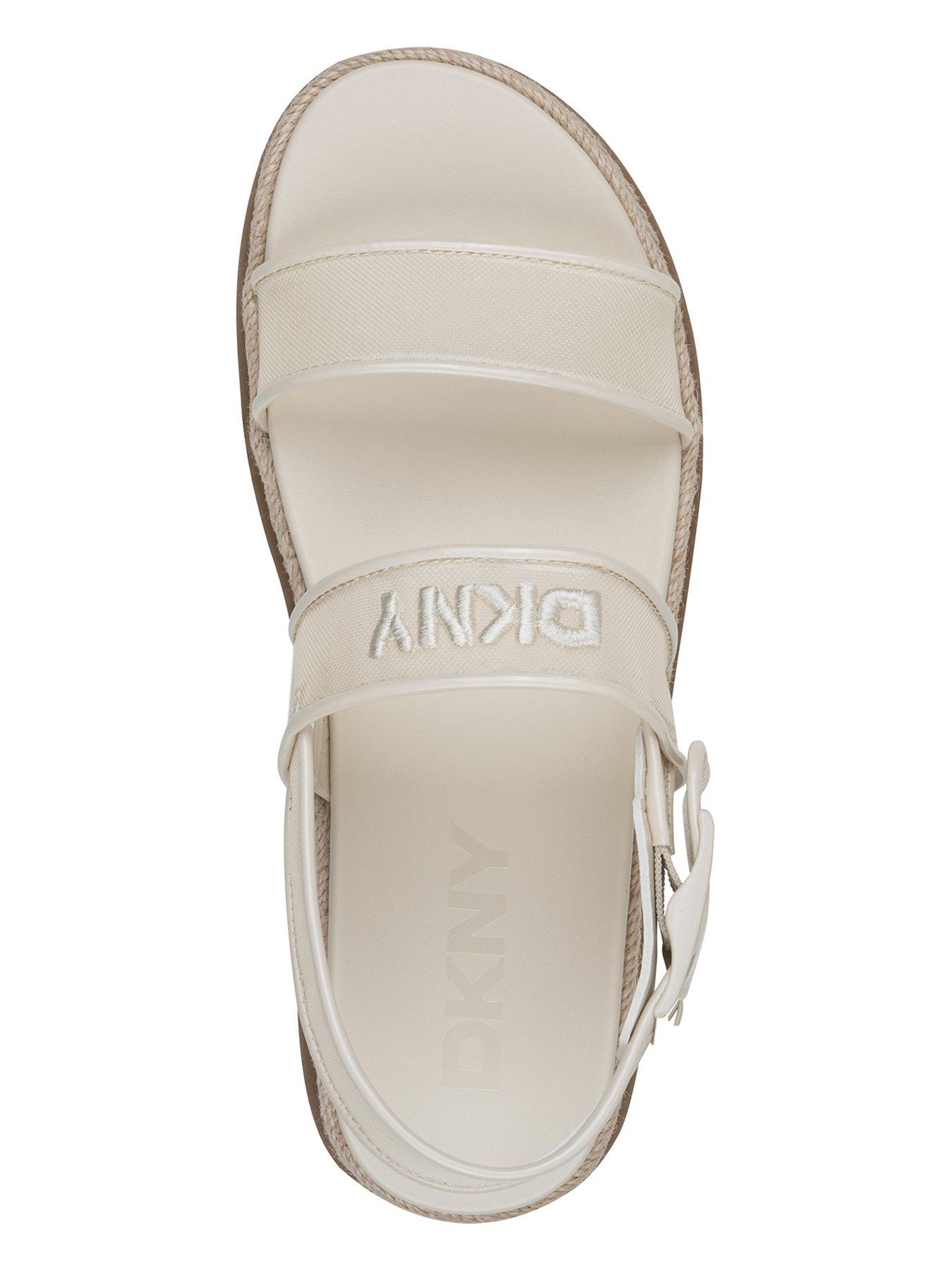  image of dkny-bernae-slingback-wedge-espadrille-sandals-white