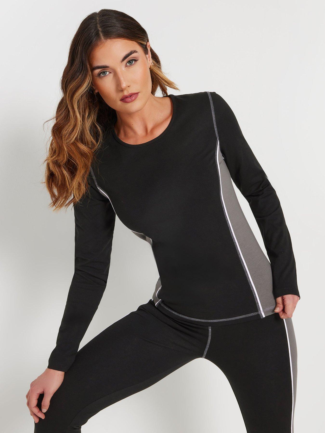 long-tall-sally-active-sleeve-colour-block-t-shirt-black