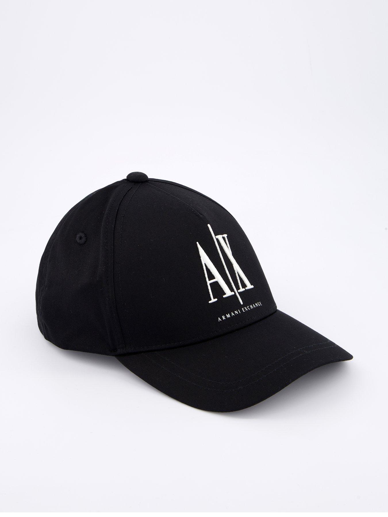 Image 1 of 4 of Armani Exchange Logo Baseball Cap - Black