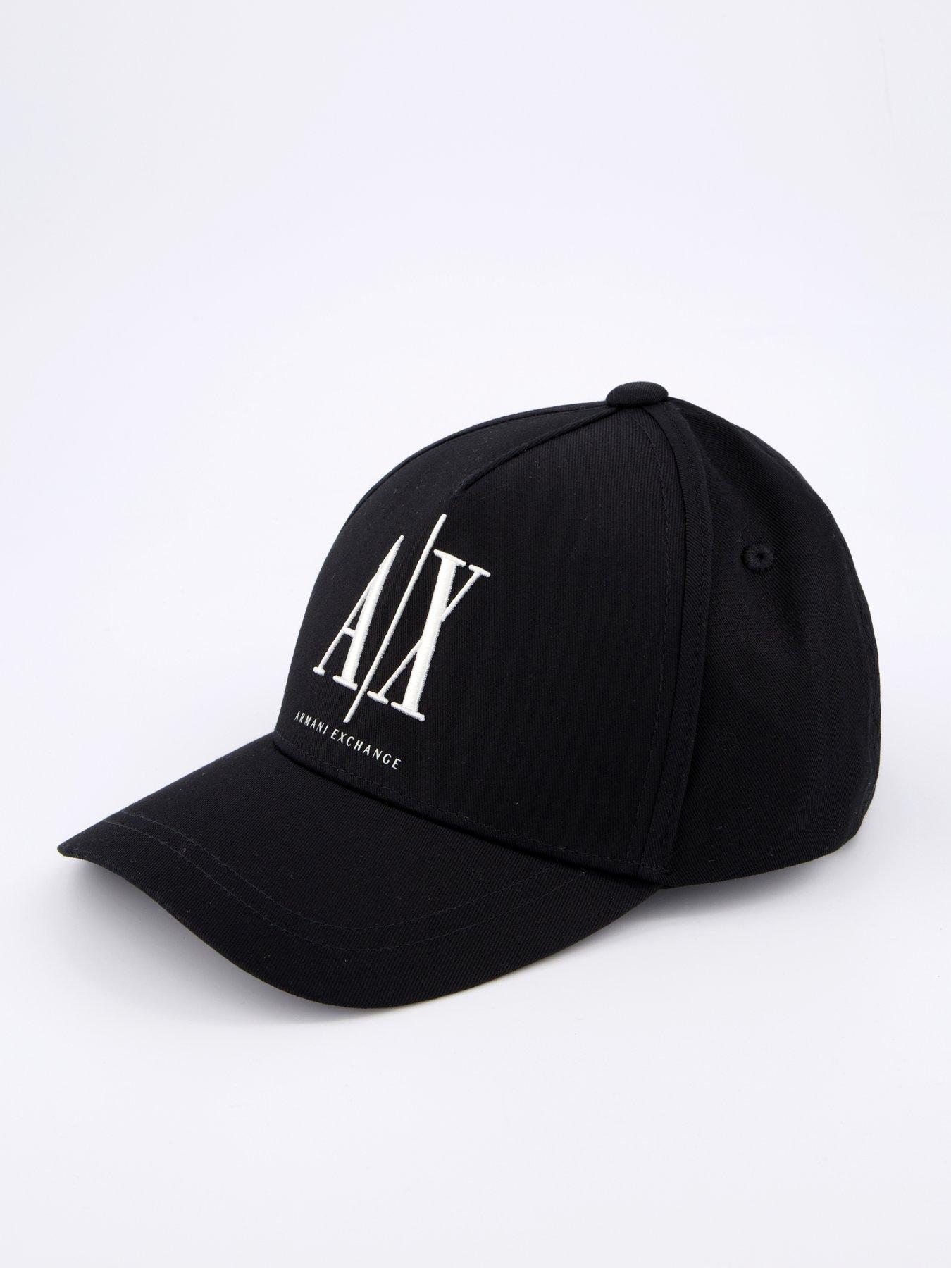 Image 2 of 4 of Armani Exchange Logo Baseball Cap - Black