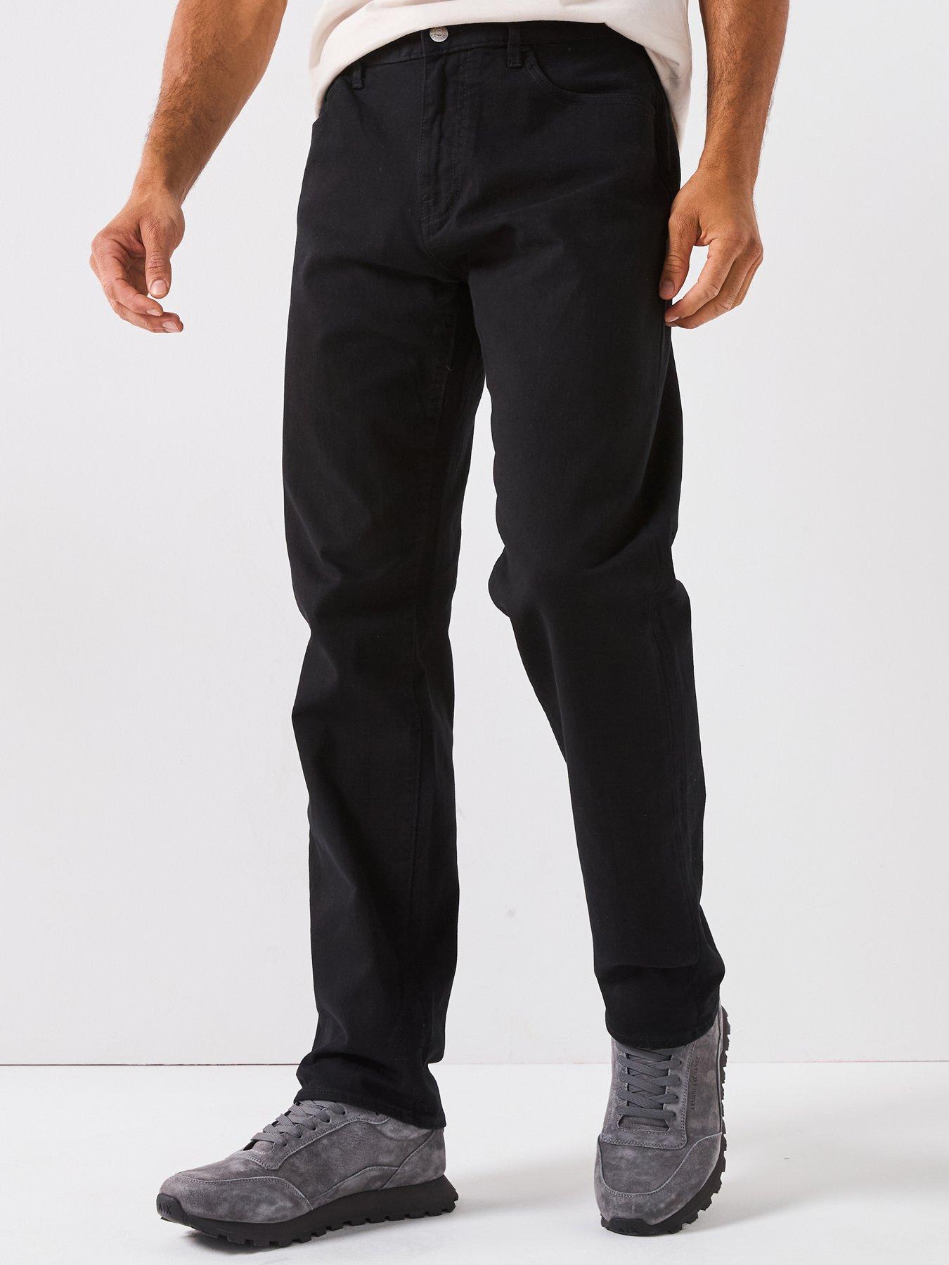 Image 1 of 6 of Armani Exchange Regular Fit Jean - Black