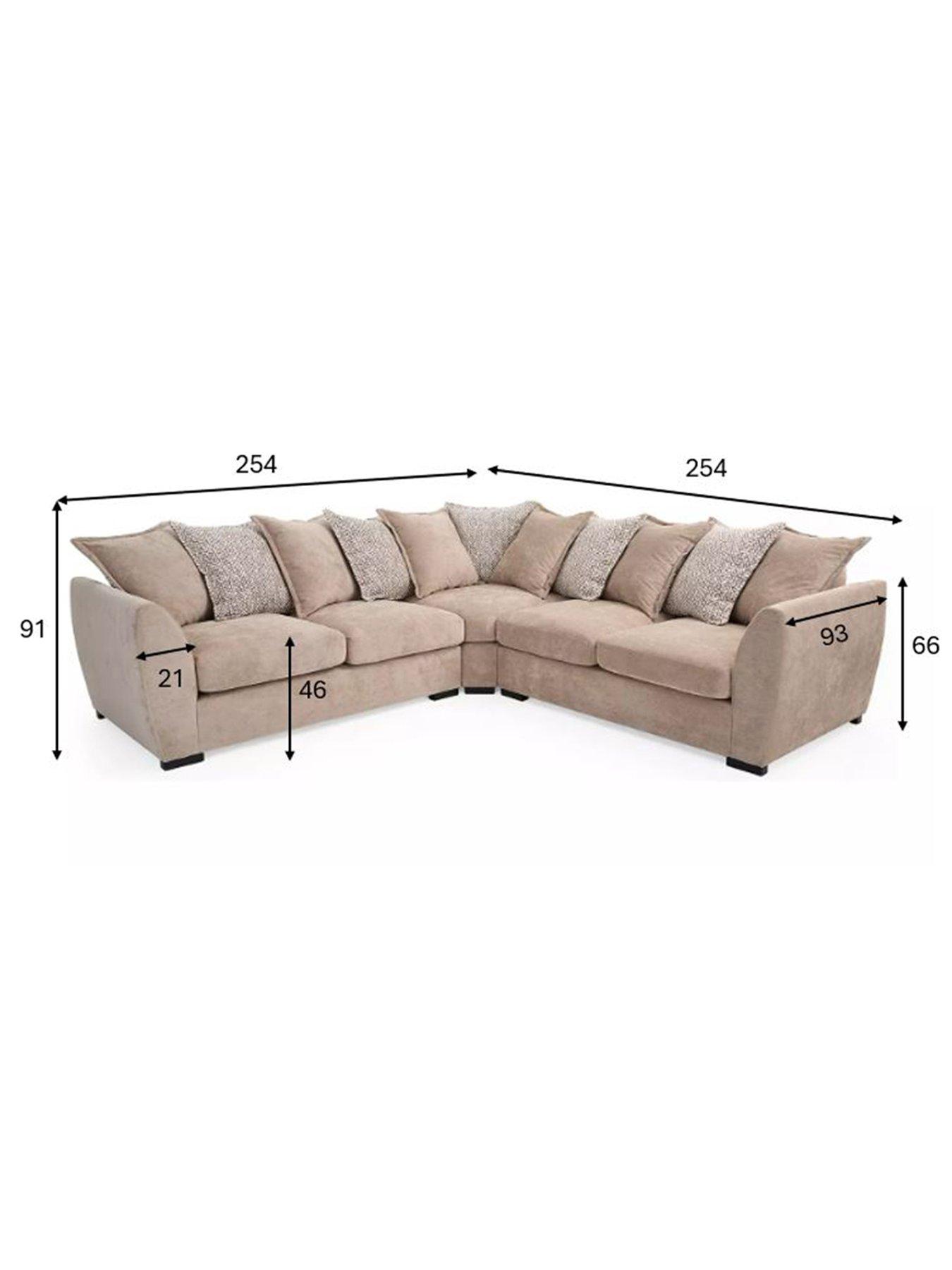 Image 5 of 7 of The Very Collection Havana Fabric Scatterback Corner Group Sofa - FSC&reg; Certified
