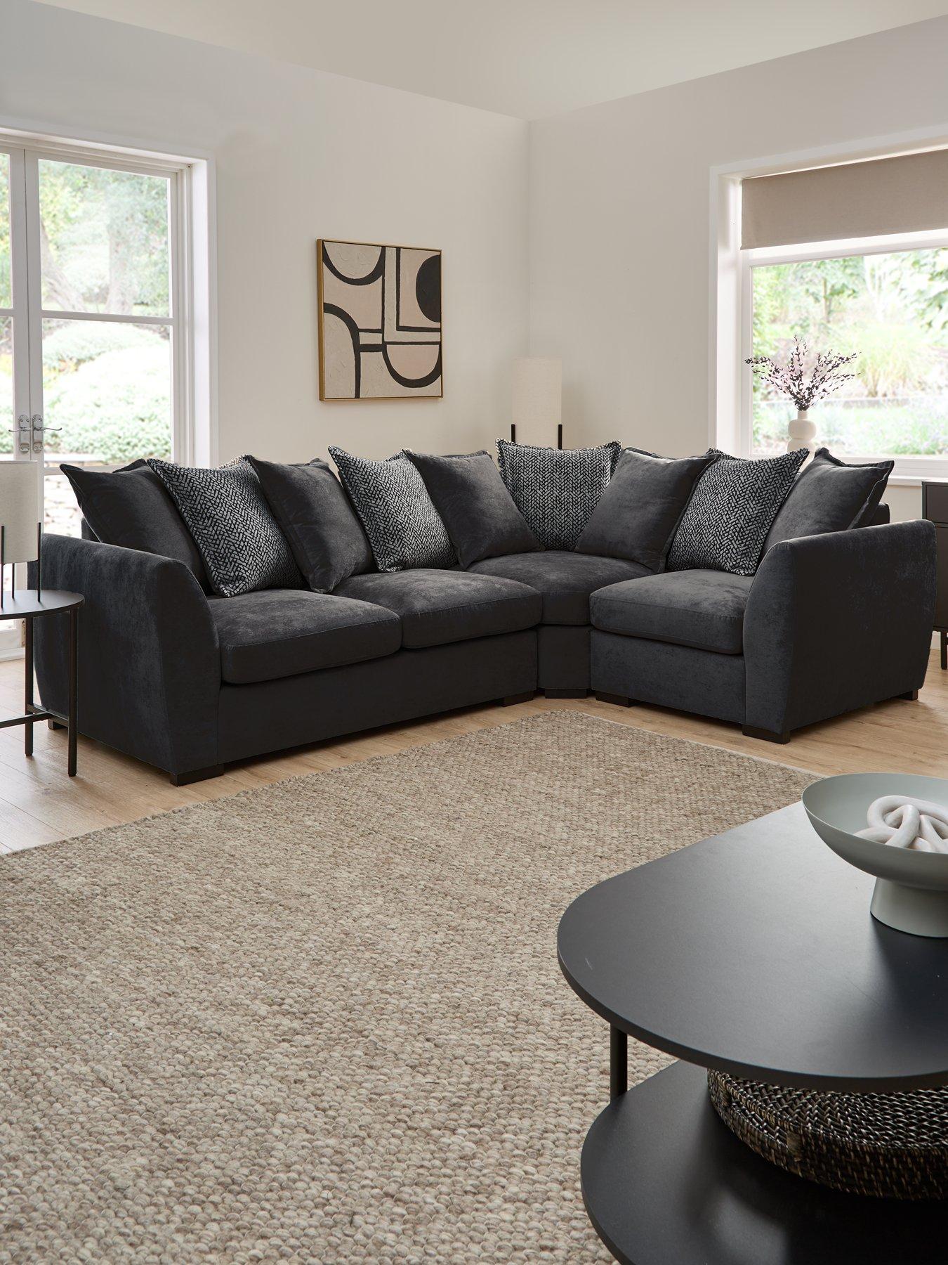 The Very Collection Havana Fabric Right Hand Double Arm Corner Group - FSC® Certified