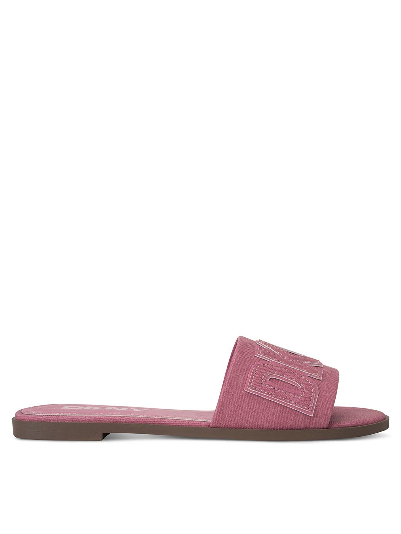 DKNY Wilow Flat Sliders - Pink
