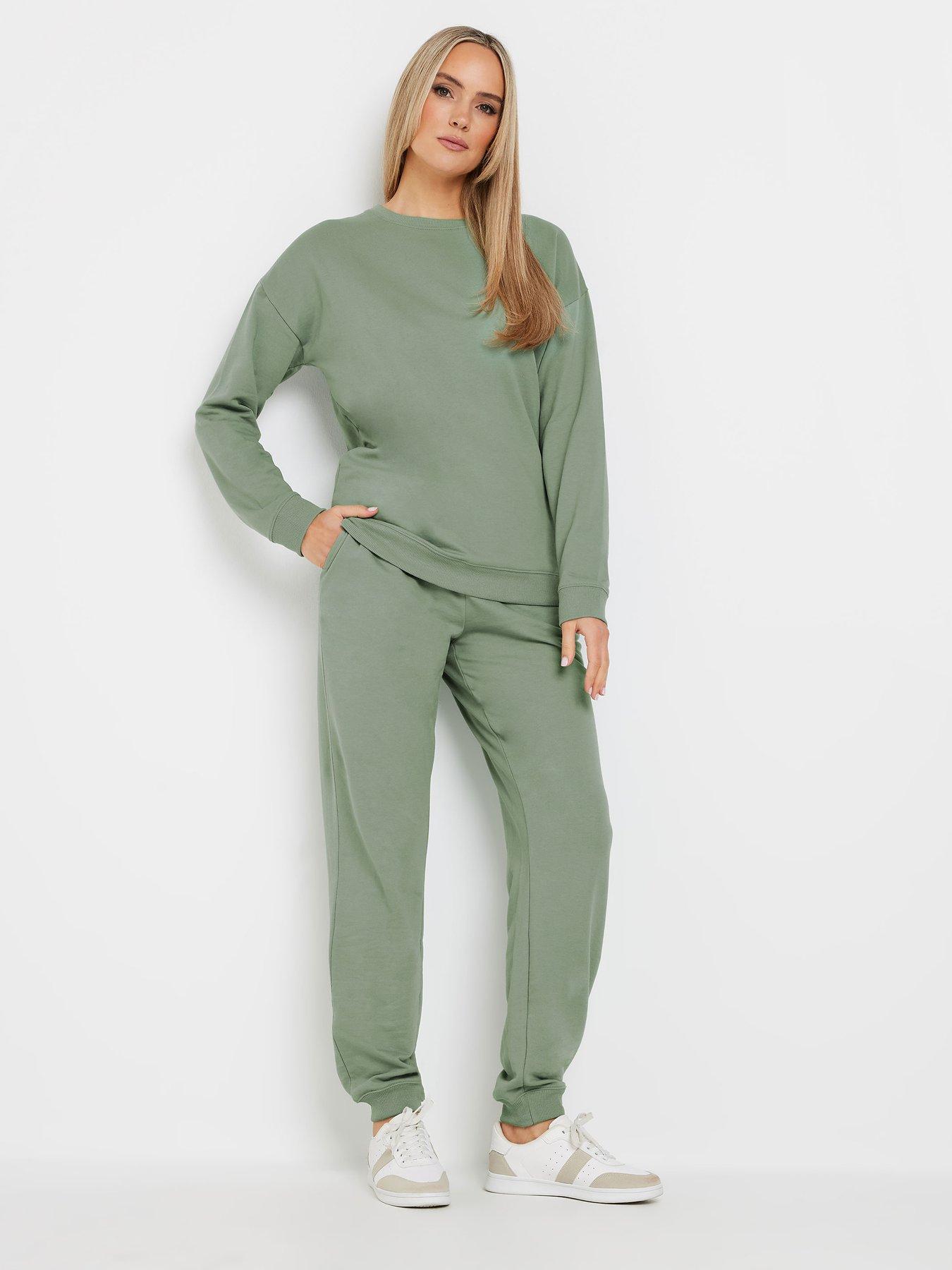  image of long-tall-sally-crew-neck-sweatshirt-green