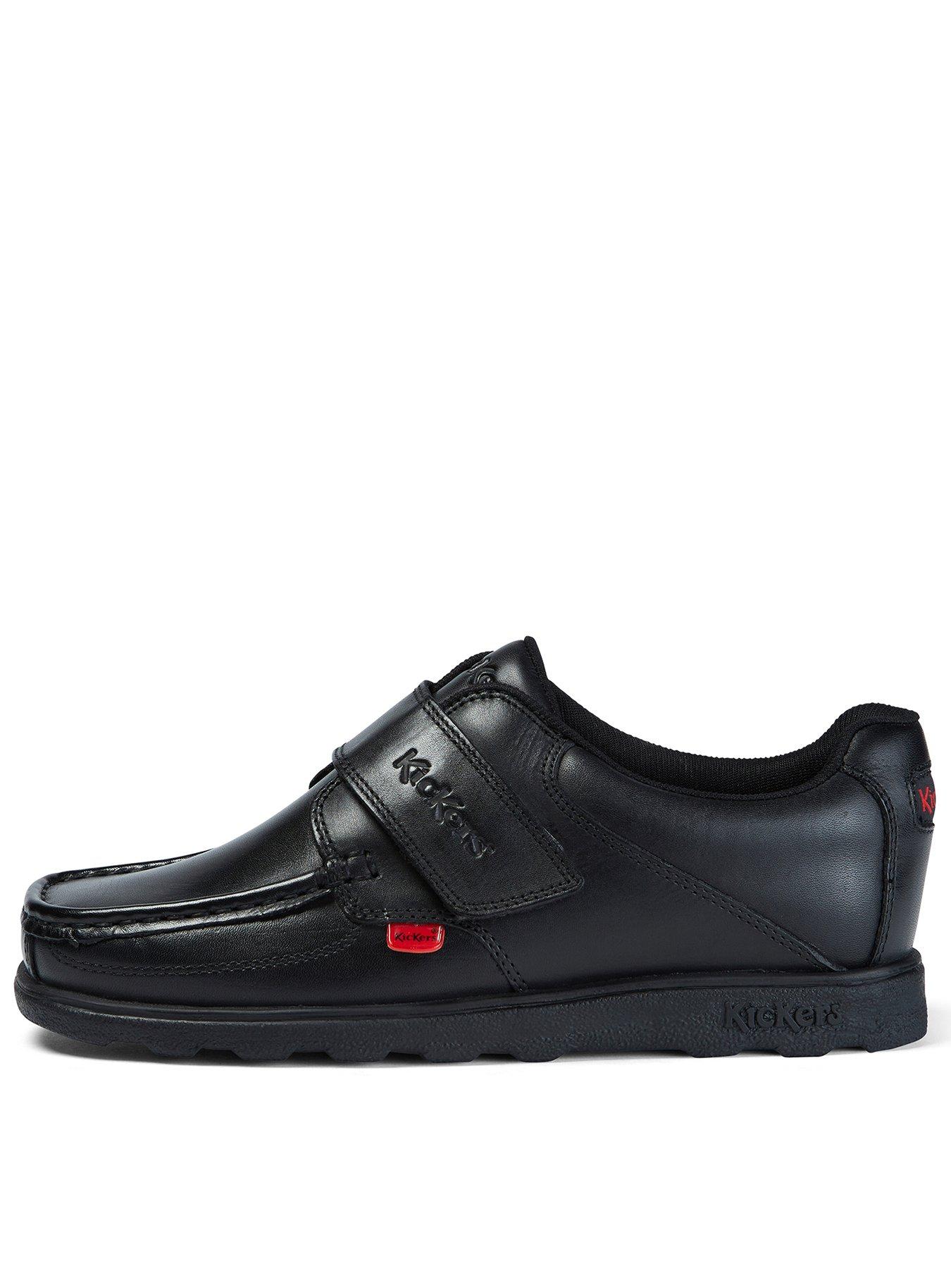 undefined Fragma Single Strap Leather Shoe - Black
