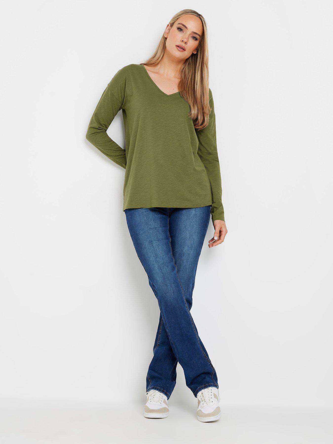  image of long-tall-sally-tall-3-pack-shorts-green