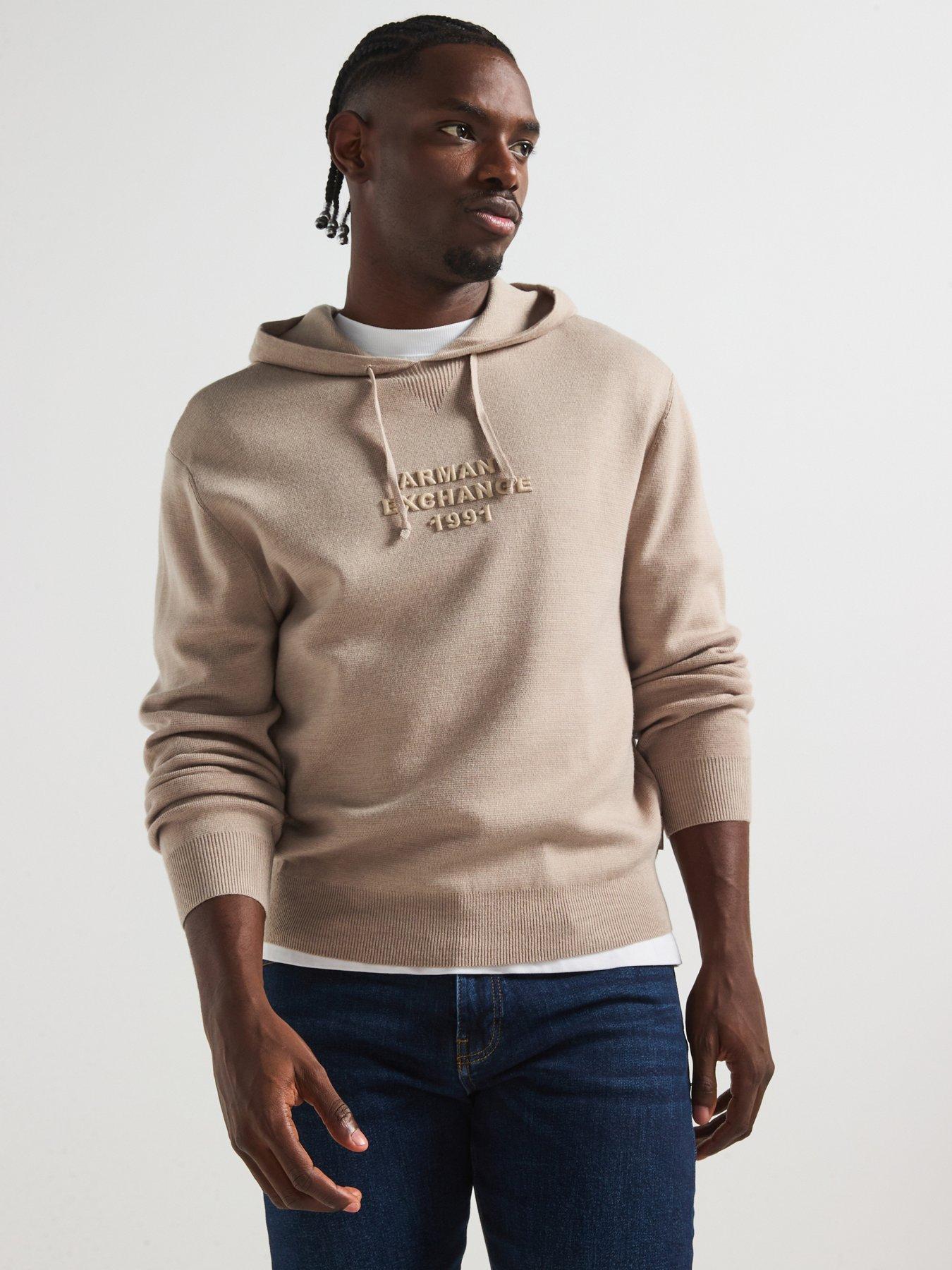 armani-exchange-rubberised-logo-hoodie-dark-beige