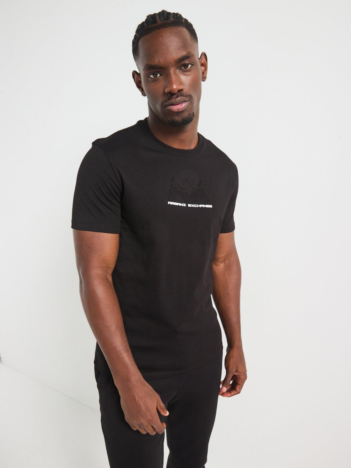 armani-exchange-embossed-logo-crew-neck-t-shirt-black