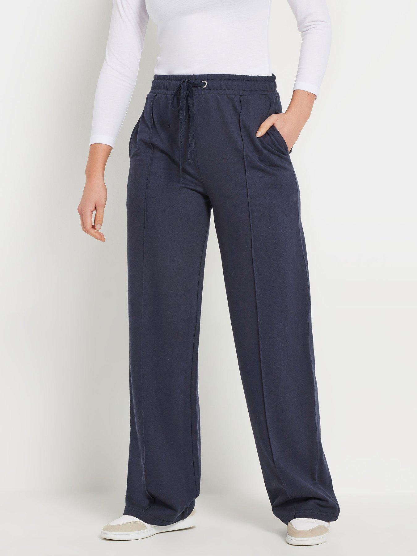 undefined Tall Seam Front Wide Leg Trouser 34"