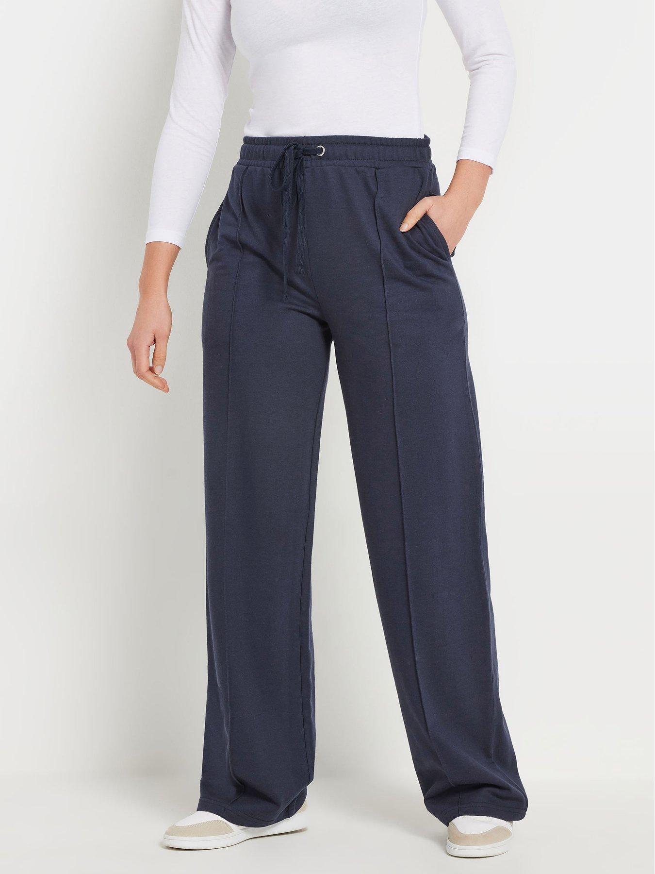 undefined Tall Seam Front Wide Leg Trouser 36"