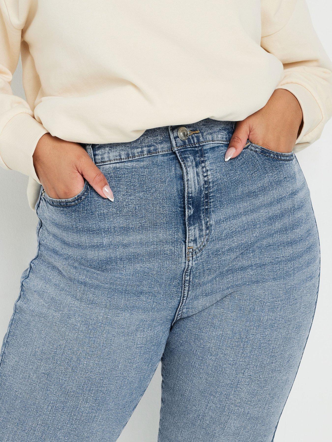 Image 4 of 4 of Yours Curve Boyfriend Jean - Blue