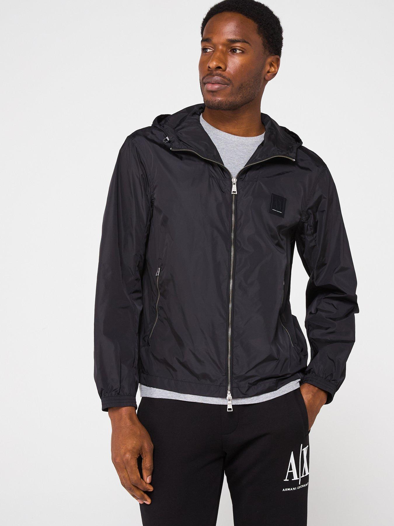 Armani Exchange Nylon Winderbreaker Jacket - Black | Littlewoods