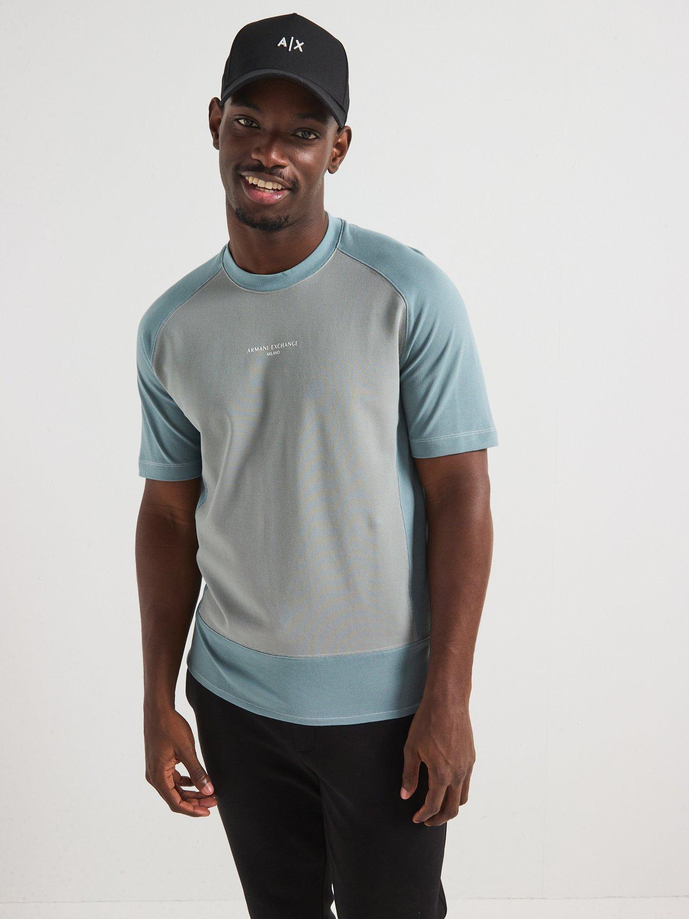 armani-exchange-colour-block-pique-t-shirt-light-grey