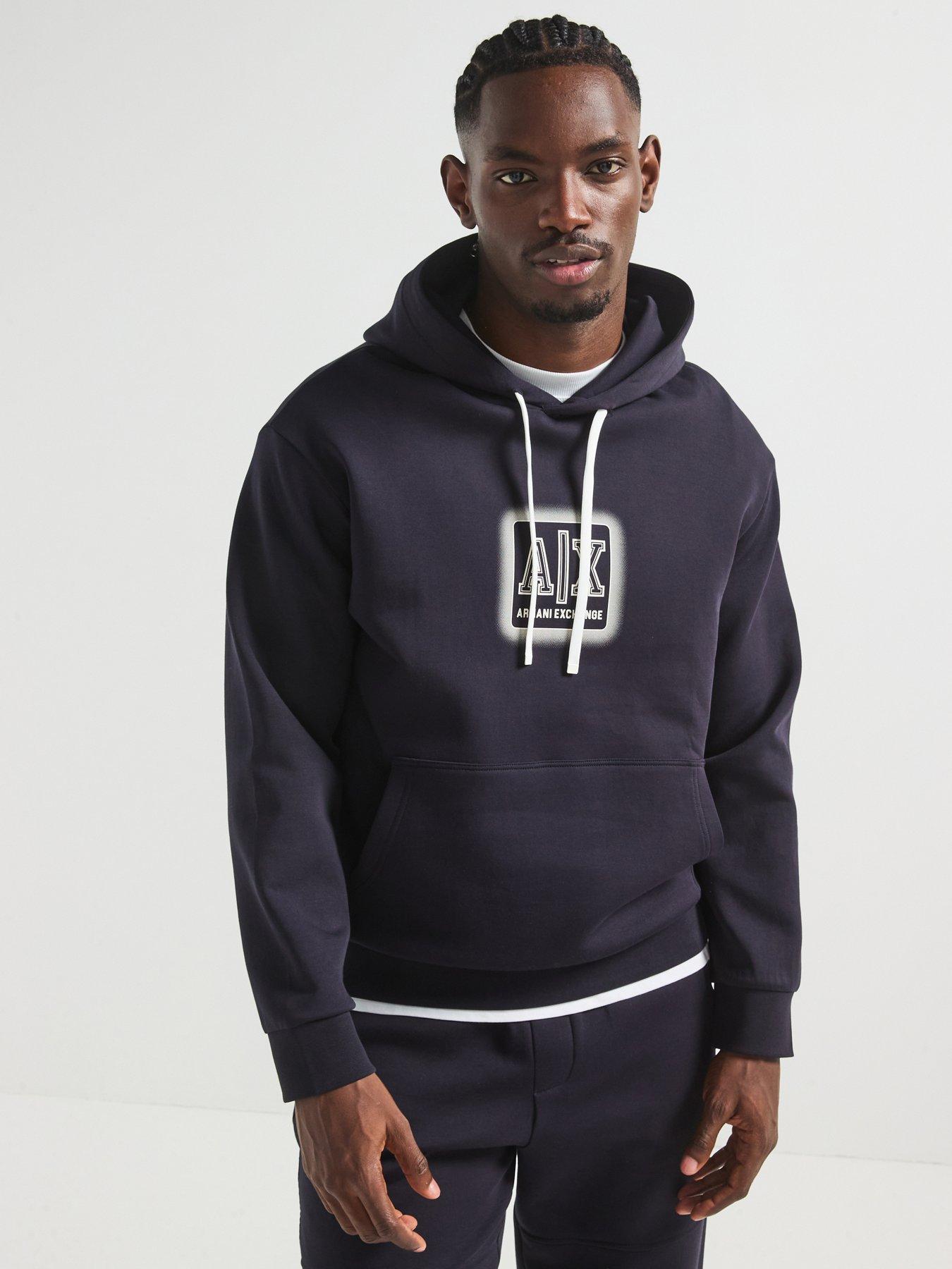 undefined Logo Bonded Hoodie - Navy