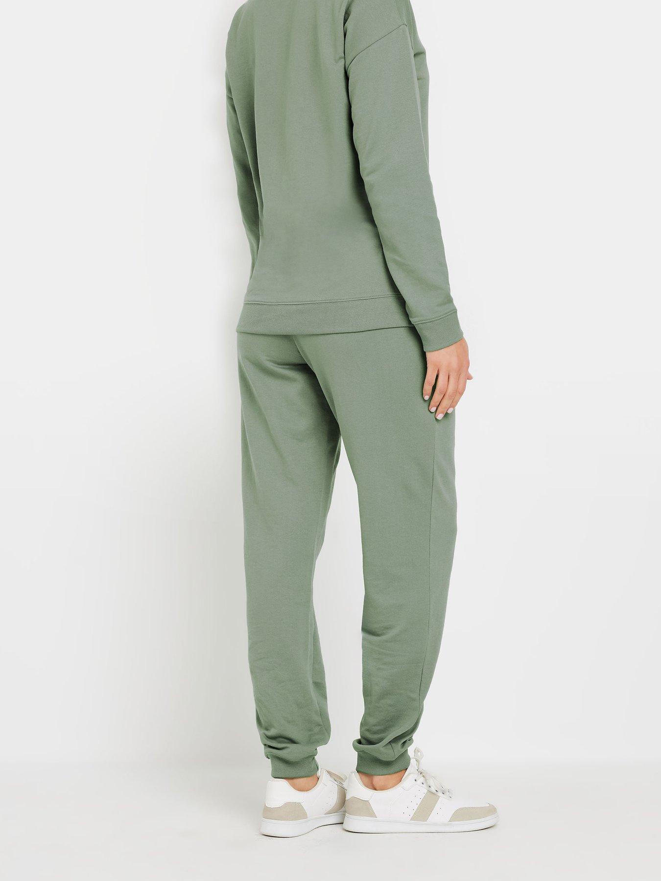  image of long-tall-sally-cuffed-jogger-34-green