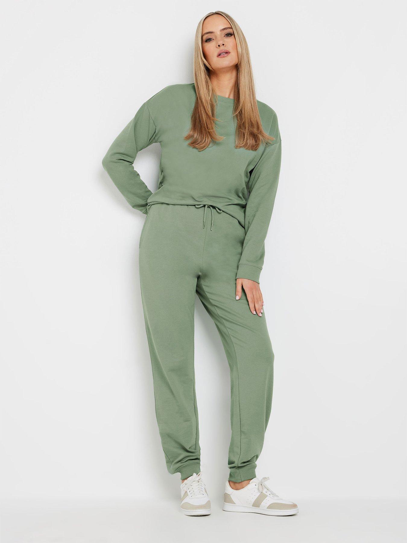  image of long-tall-sally-cuffed-jogger-34-green