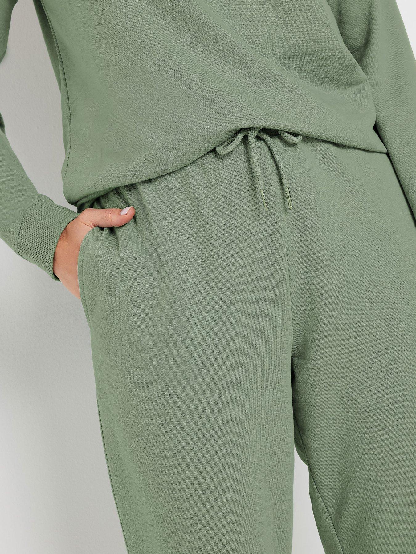  image of long-tall-sally-cuffed-jogger-34-green