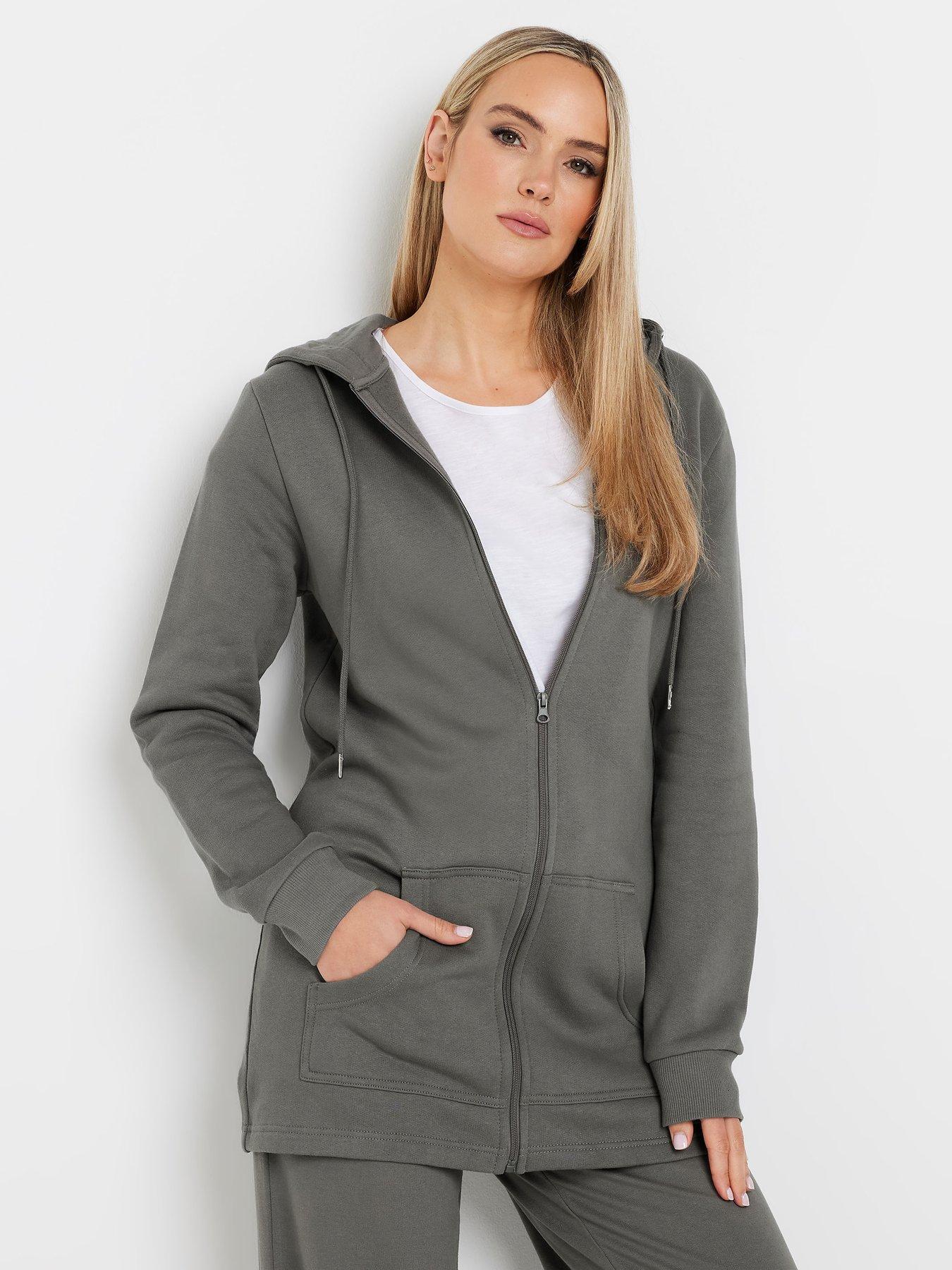 undefined Tall Longline Zip Thru Hoodie