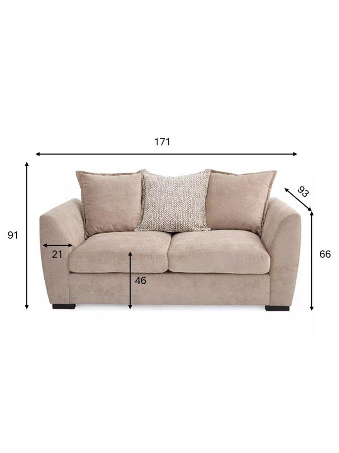Image 5 of 7 of The Very Collection Havana Fabric 2&nbsp;Seater Scatterback Sofa - FSC Certified