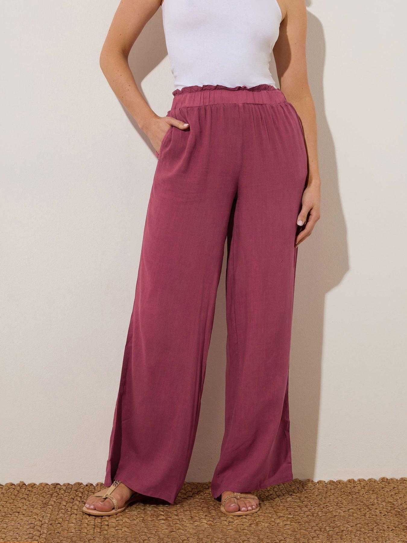  image of long-tall-sally-tall-acid-wash-trouser-34