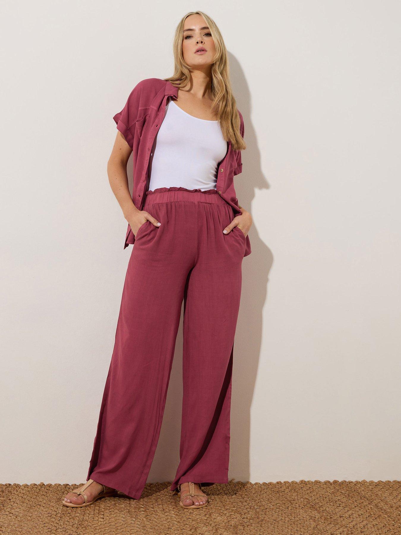  image of long-tall-sally-tall-acid-wash-trouser-34