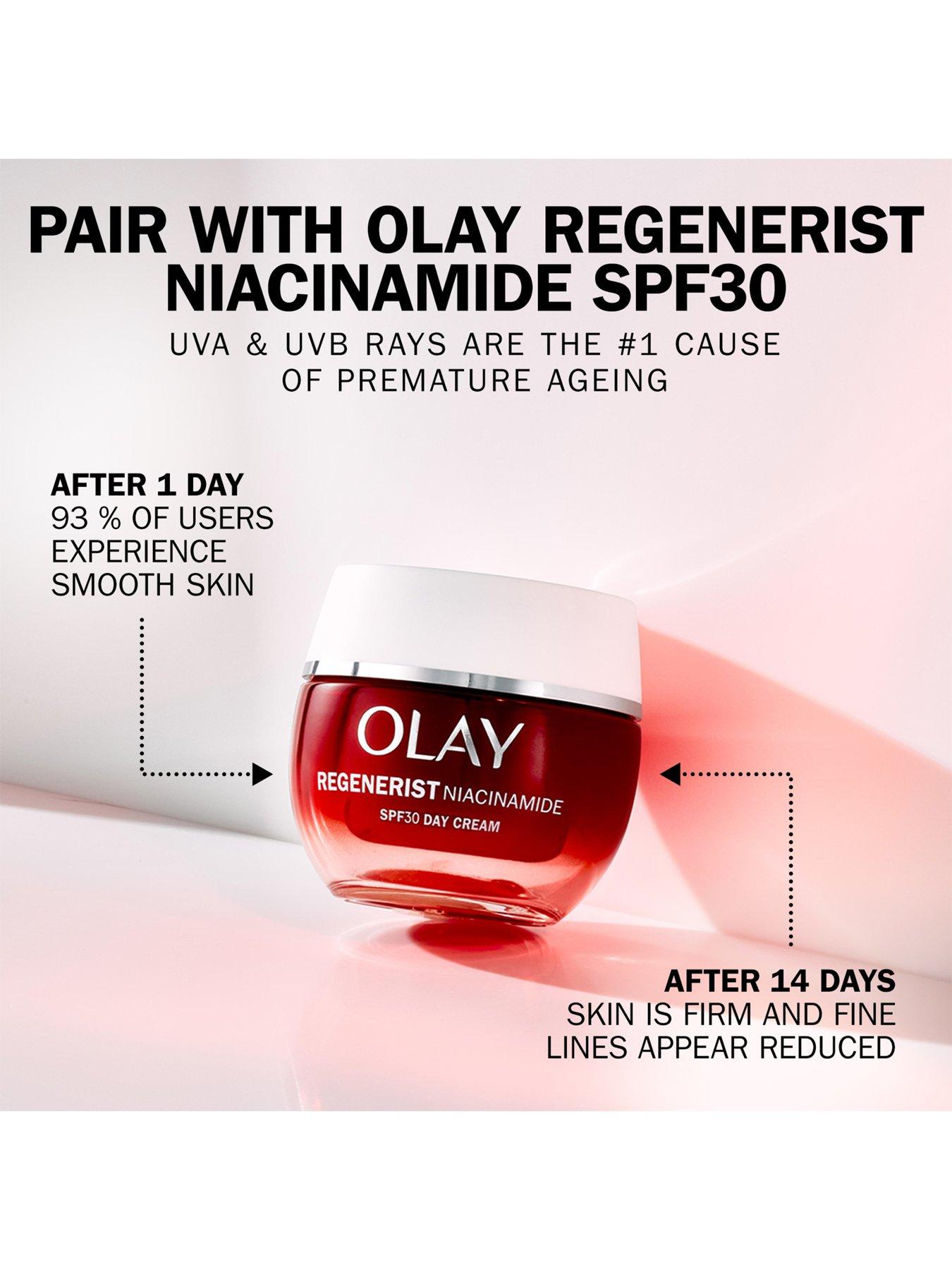  image of olay-regenerist-niacinamide-night-cream-face-moisturiser-anti-ageing-skincare-50ml