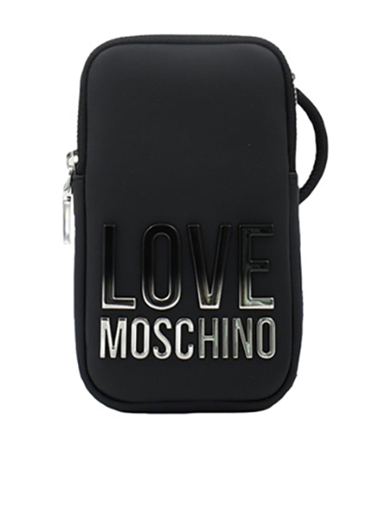  image of love-moschino-ombre-logo-phone-cross-body-black