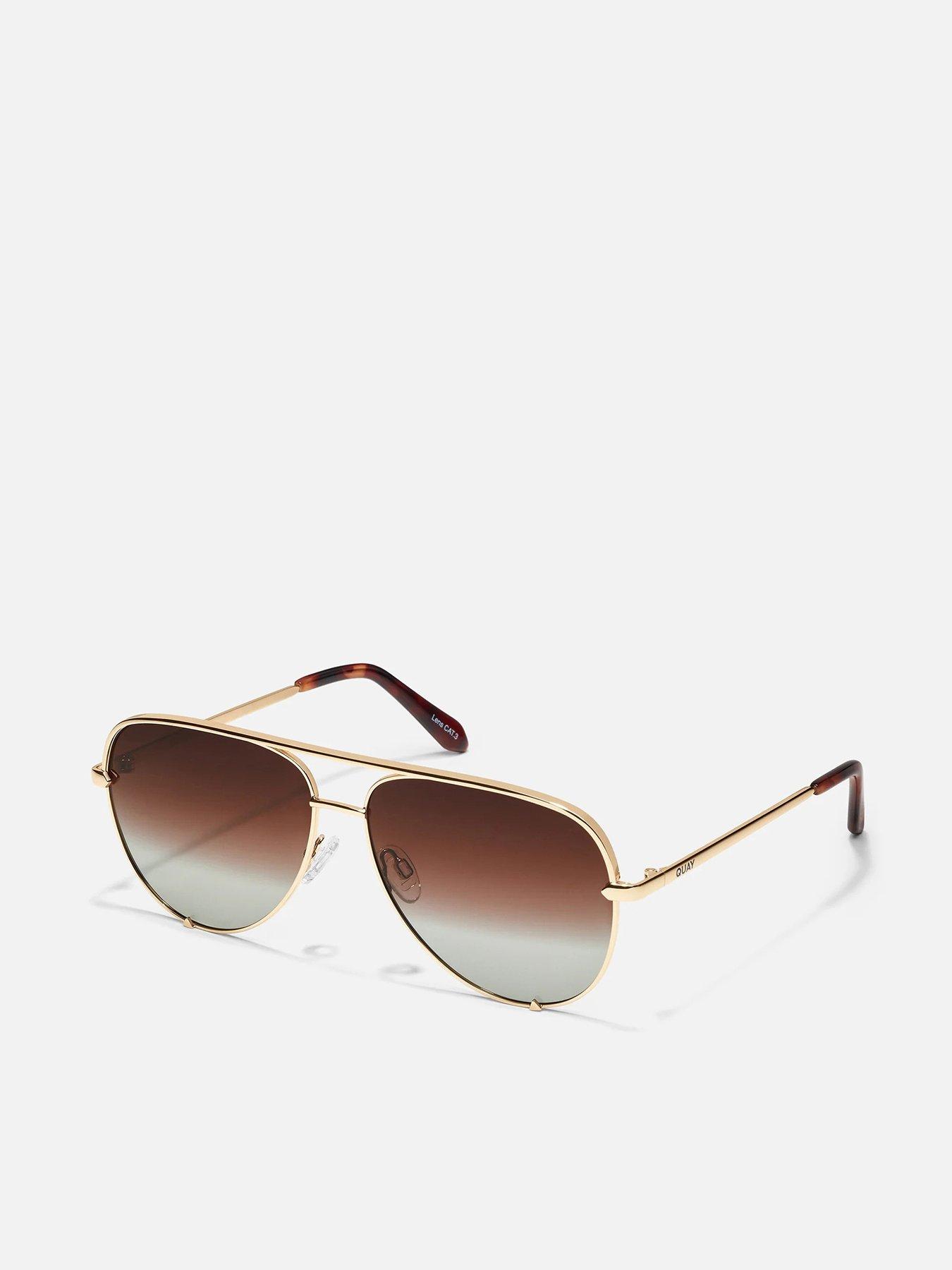  image of quay-australia-high-key-sunglasses-gold