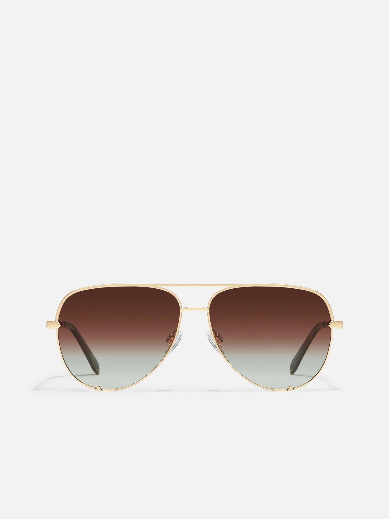  image of quay-australia-high-key-sunglasses-gold