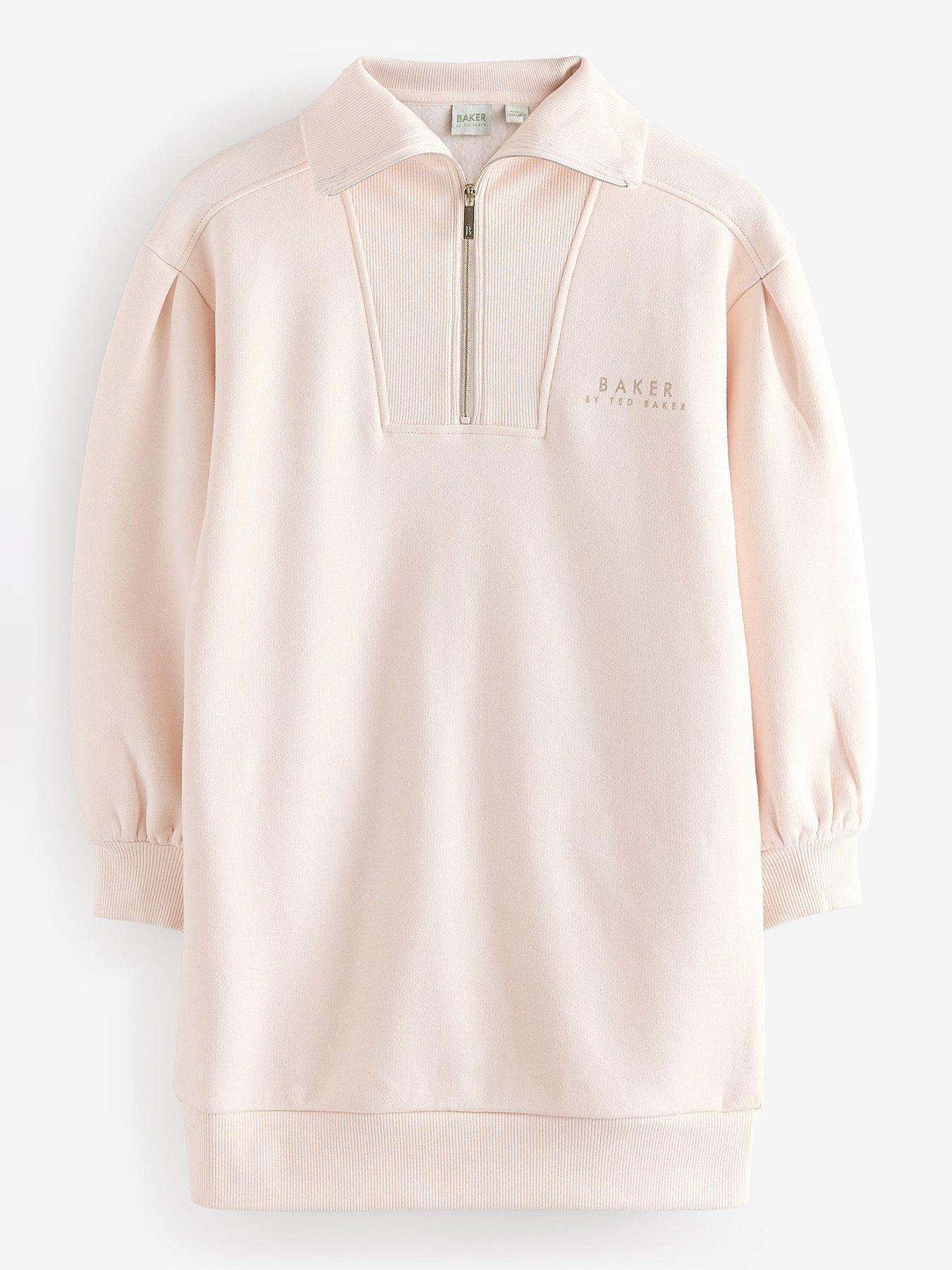  image of ted-baker-girls-sweater-dress-cream