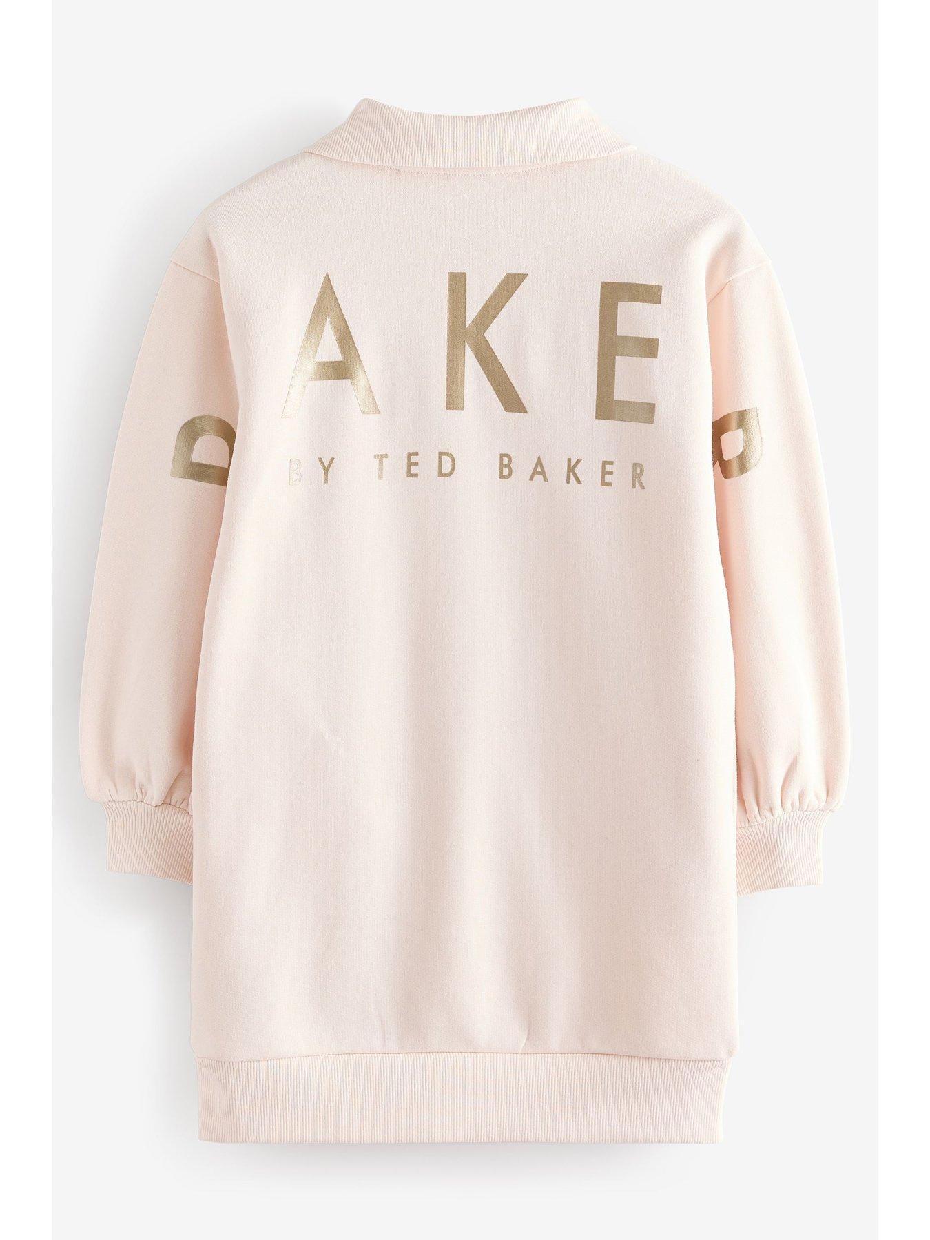  image of ted-baker-girls-sweater-dress-cream