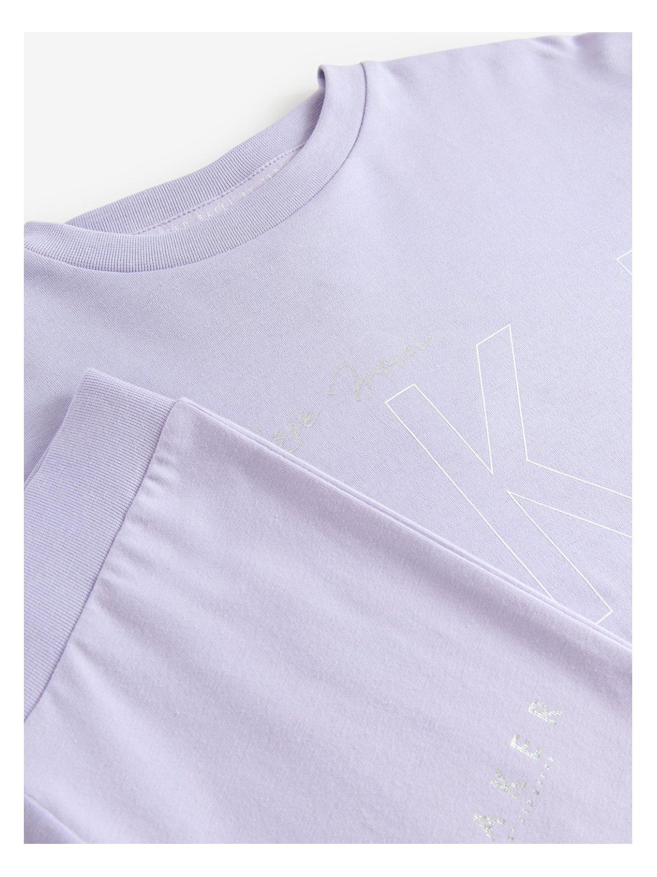  image of ted-baker-girls-logo-flared-set-blue