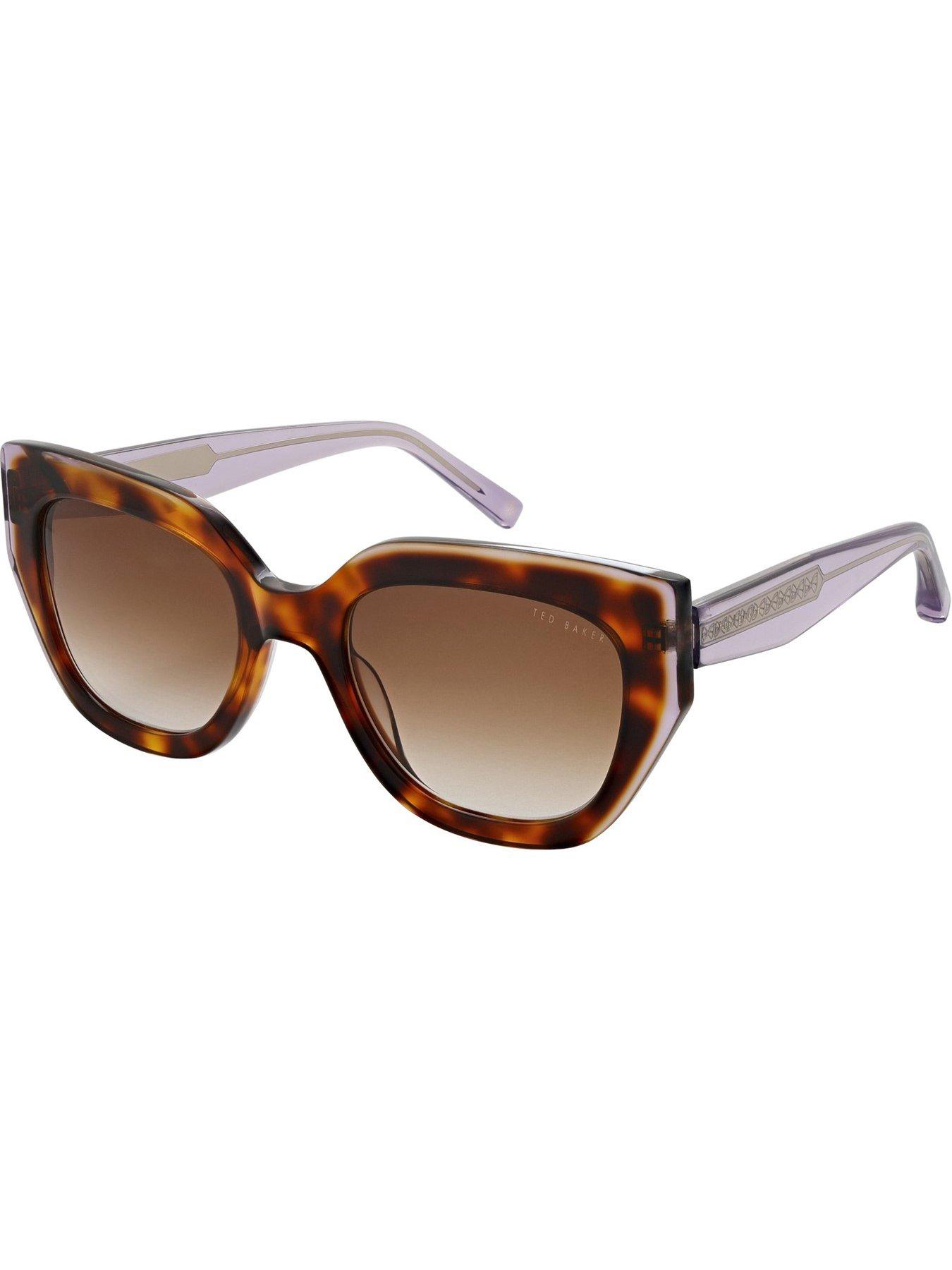  image of ted-baker-coral-angular-cat-eye-tortlilac