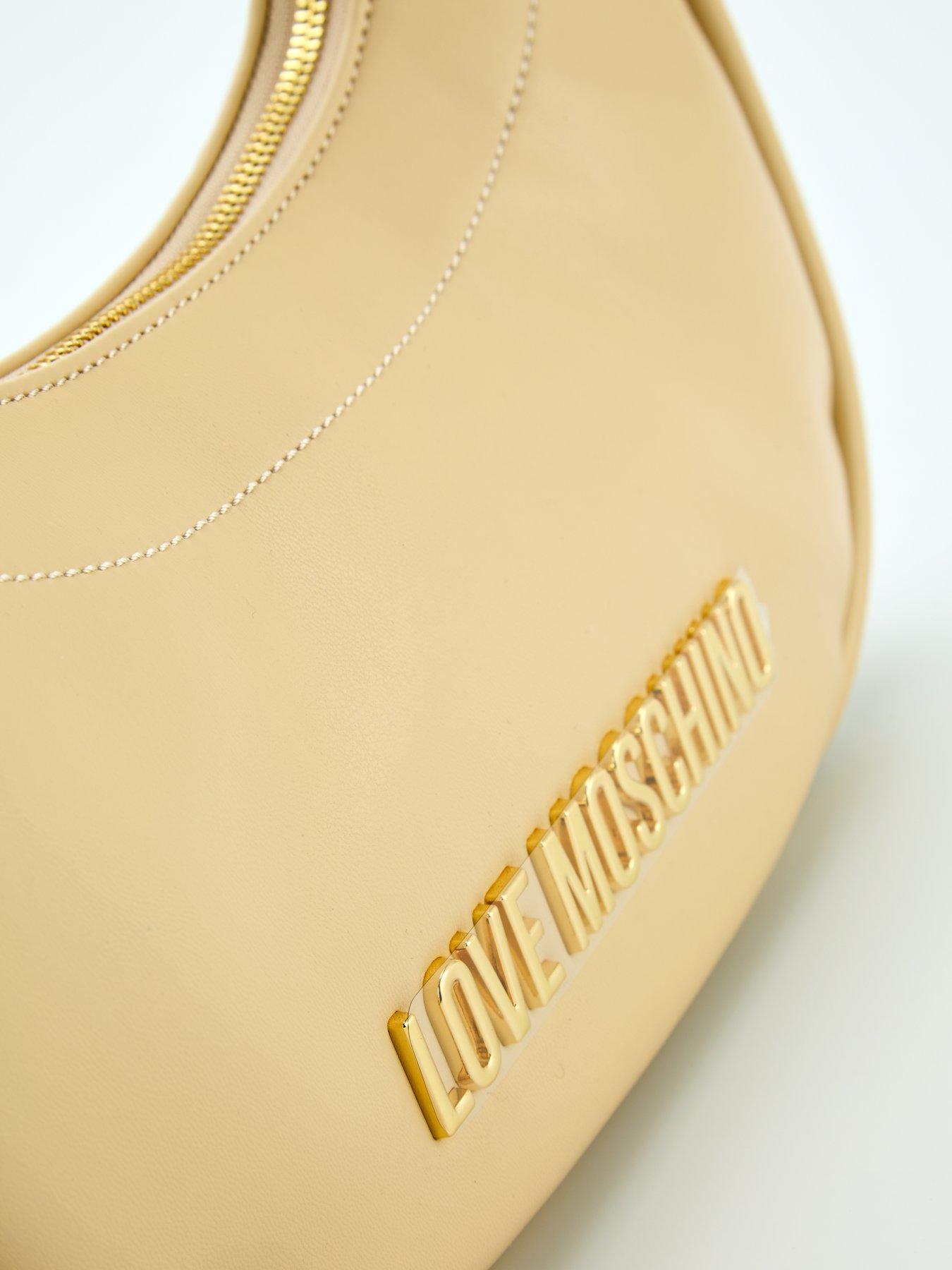 Image 3 of 4 of LOVE MOSCHINO Braided Strap Hobo Bag - Beige