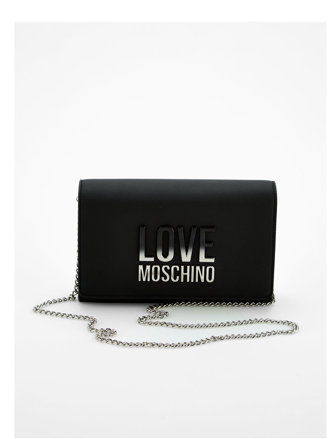 Image 1 of 4 of LOVE MOSCHINO Ombre Logo Cross Body - Black